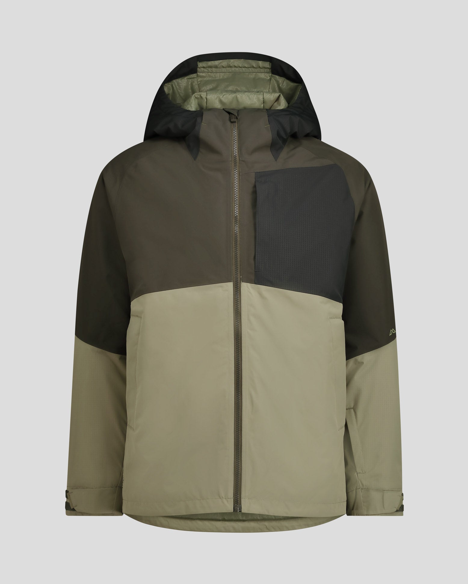 Men's PWDR Days 2L Insulated Snow Jacket - Dark Moss/Beech - Waterproof Winter Coat for Skiing, Snowboarding & Outdoor Activities