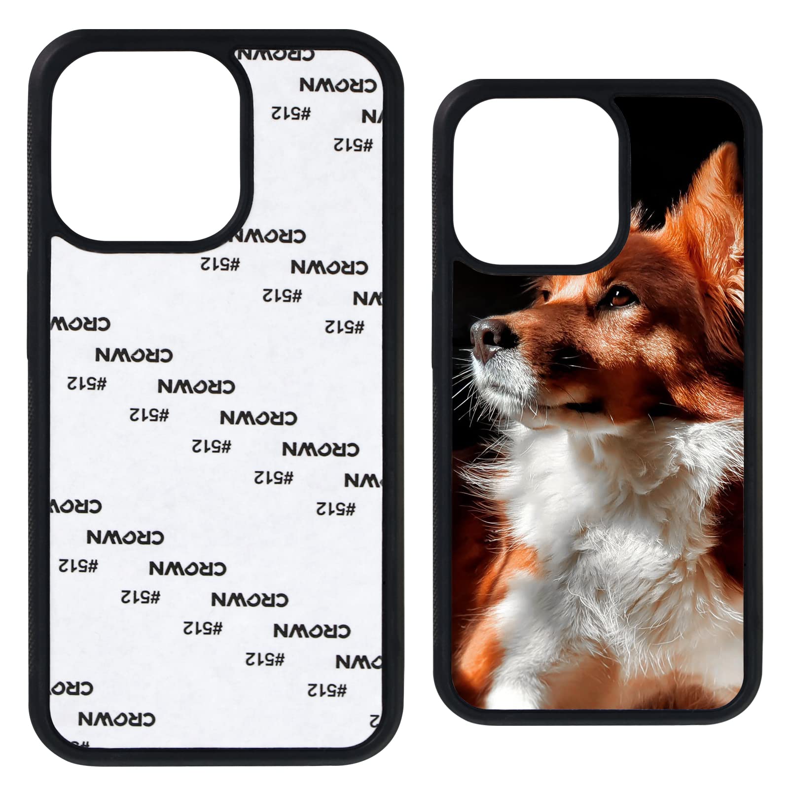 5-Pack Sublimation Blank Phone Case for iPhone 13 Pro Max 6.7 Inch - DIY Printable Soft Rubber Protective Cover, Shockproof & Anti-Slip - Perfect for Custom Designs, Gifts, and Personalized Accessories