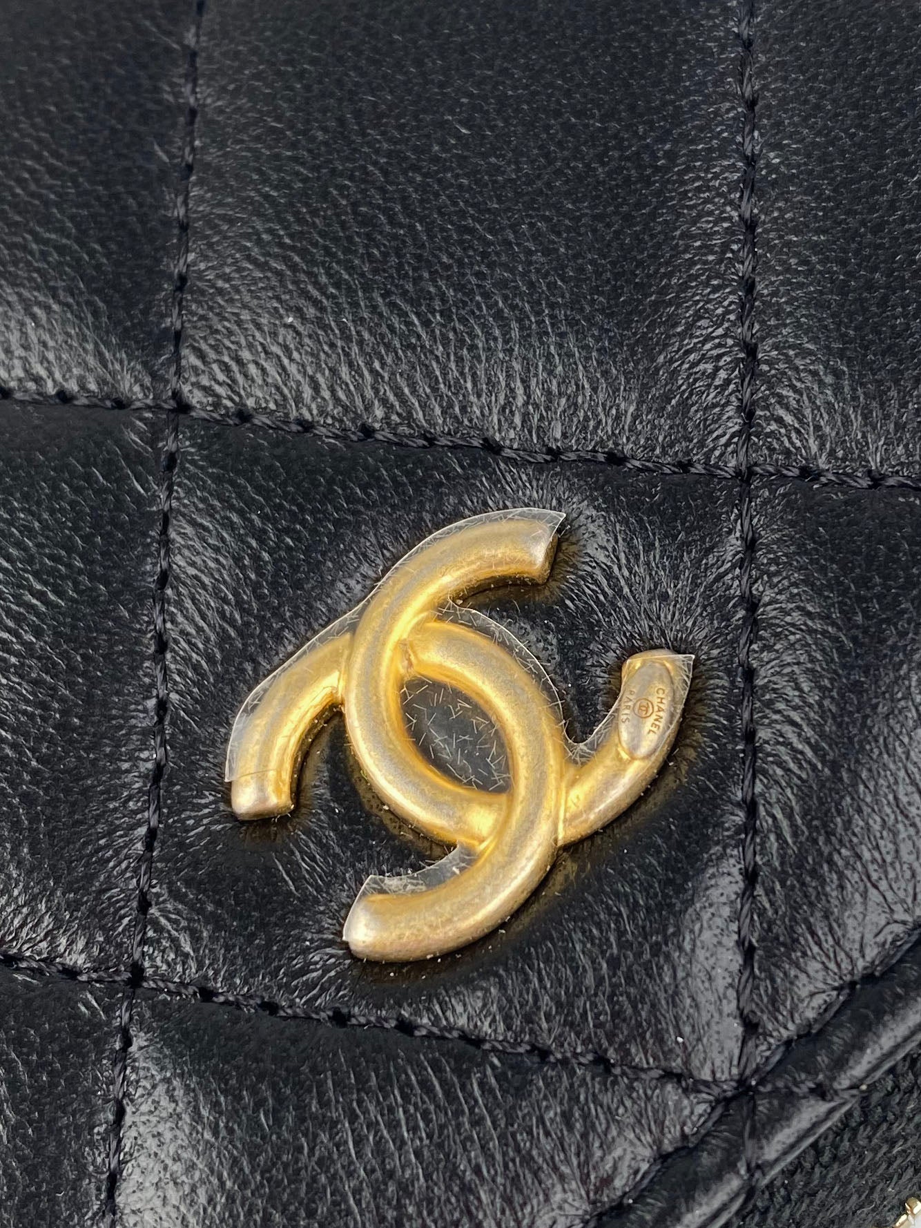 Chanel Black Mini Zip Belt Bag with Pearl Crush - Stylish Crossbody Waist Bag for Women, Fashion Accessories for Daily Use, Parties & Travel