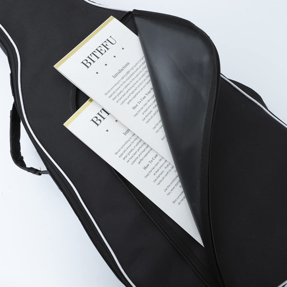 H&Z 47 Inch Electric Bass Guitar Bag - Double Straps, 7mm Cotton Padding, Waterproof Soft Cover Backpack for Secure Transport & Storage | Perfect for Gigging, Travel & Home Use