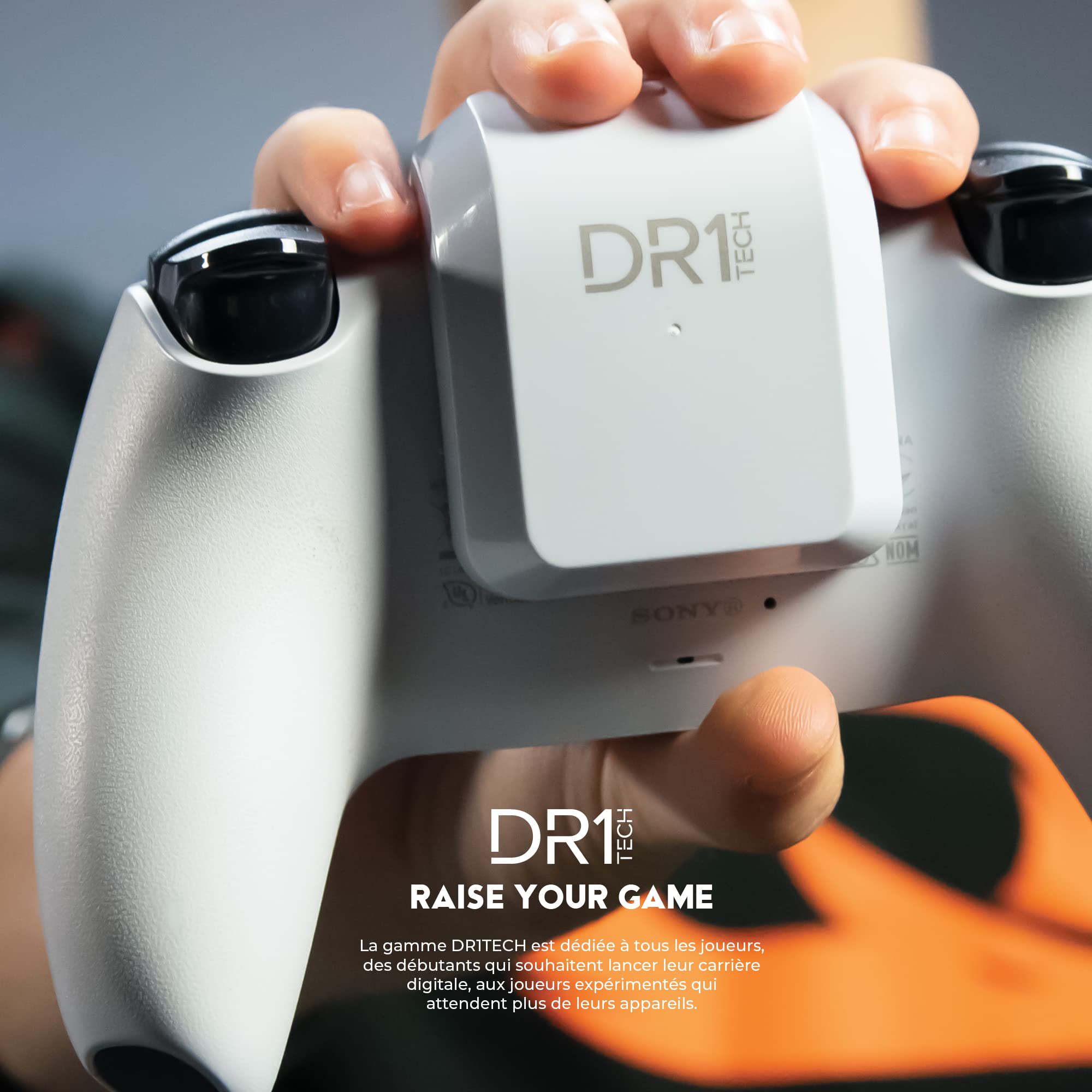 DR1TECH 1500mAh Rechargeable Battery for PS5 DualSense Controller - Extended Playtime, Ergonomic Design (White) | Perfect for Gaming Marathons & Wireless Play | PS5 Accessories & Replacement Battery Pack
