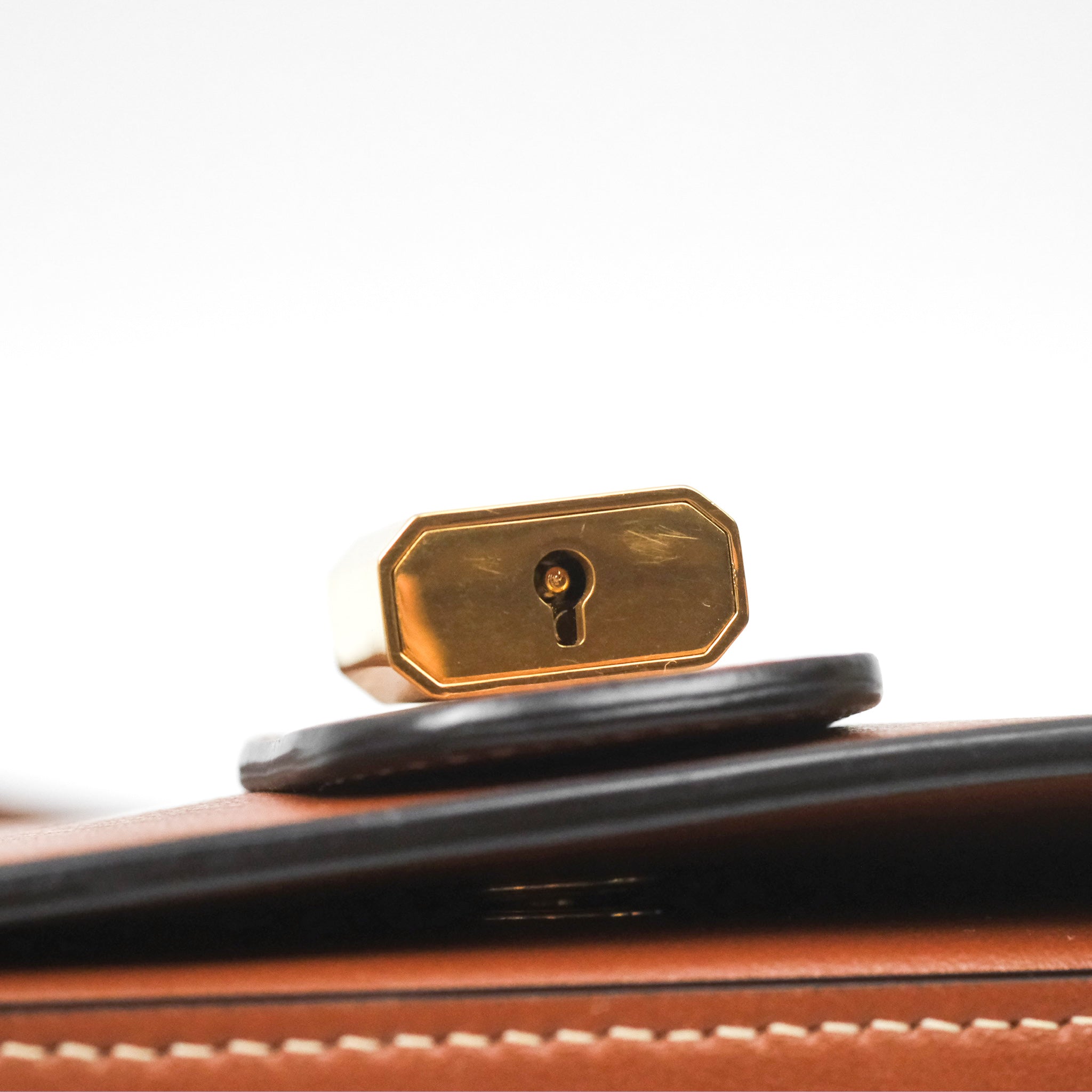 Celine Clutch on Strap Tabou Tan Calfskin Leather Crossbody Bag - Elegant Women's Handbag for Evening Parties & Date Nights