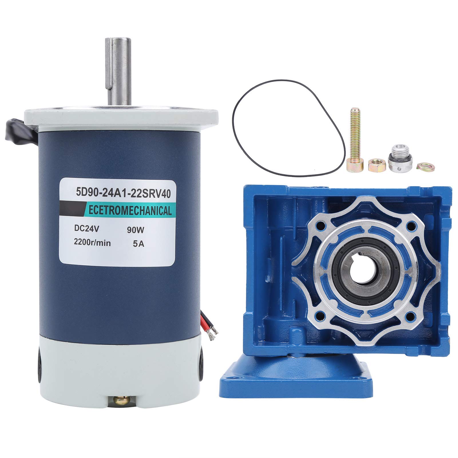 Qqmora Stable Worm Gear Motor - High Power Industrial Reduction Gear Motor for Controllers (5 Pack) - Perfect for Automation, Robotics, and Machinery Applications