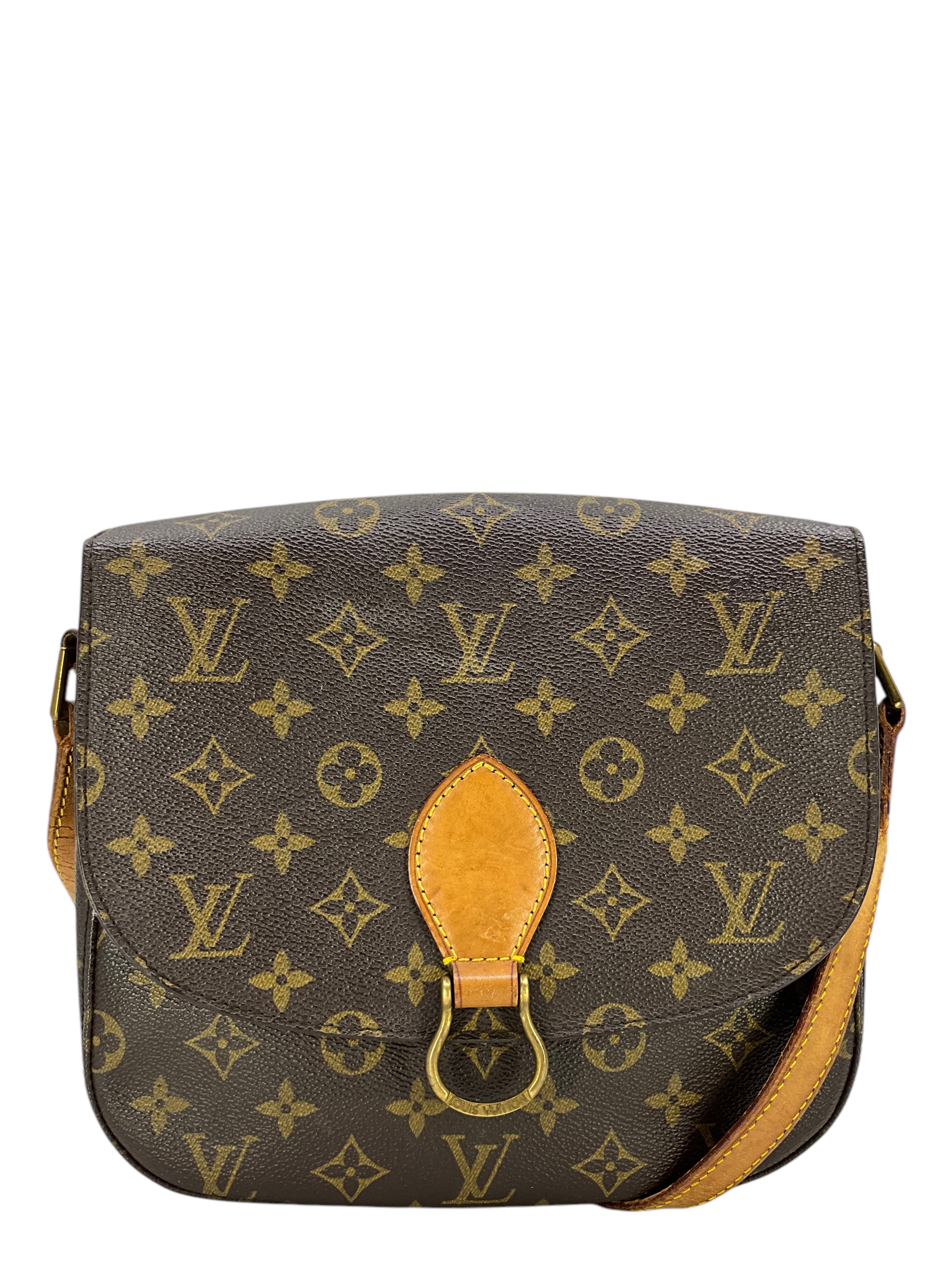 Authentic Louis Vuitton Monogram Saint Cloud MM Crossbody Bag - Luxury Leather Shoulder Bag for Women, Perfect for Travel, Shopping & Daily Use