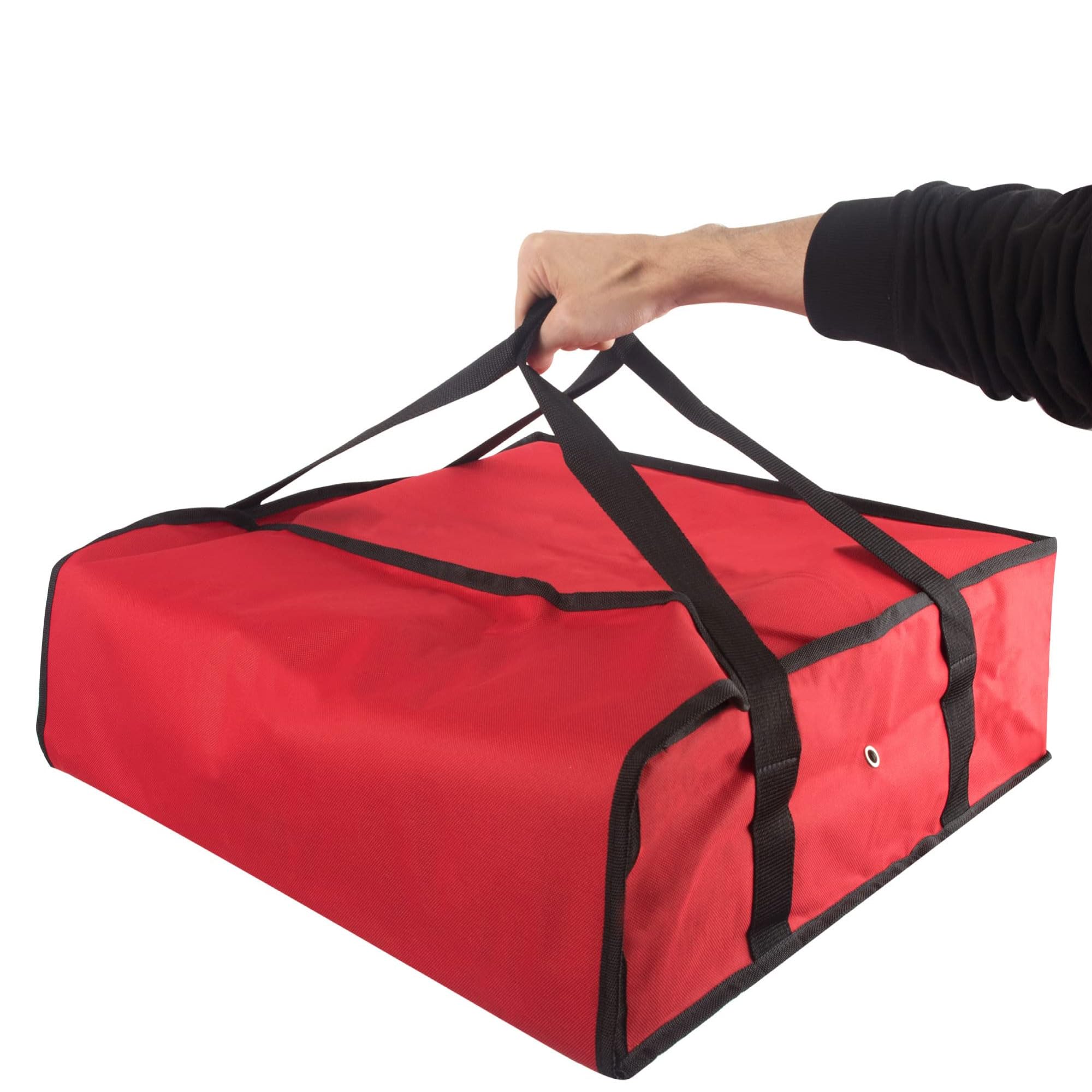 **Insulated Pizza Delivery Bag 20x20x6 - Professional & Personal Use - Keeps Pizza Hot & Fresh - Perfect for Food Delivery, Catering & Outdoor Events (Red)**