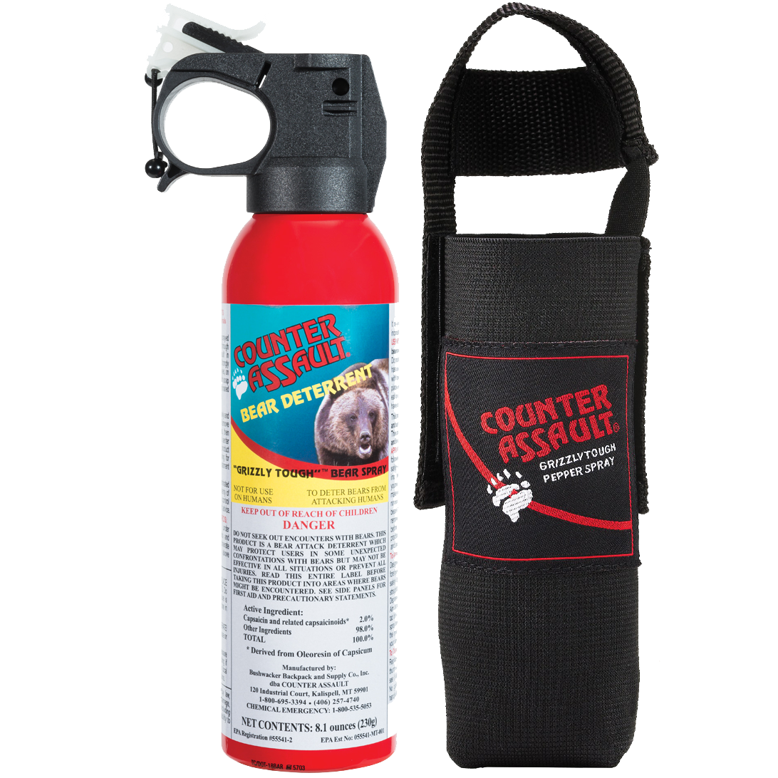 8.1 oz Bear Spray with Holster - Maximum Strength Bear Deterrent for Hiking, Camping & Outdoor Adventures