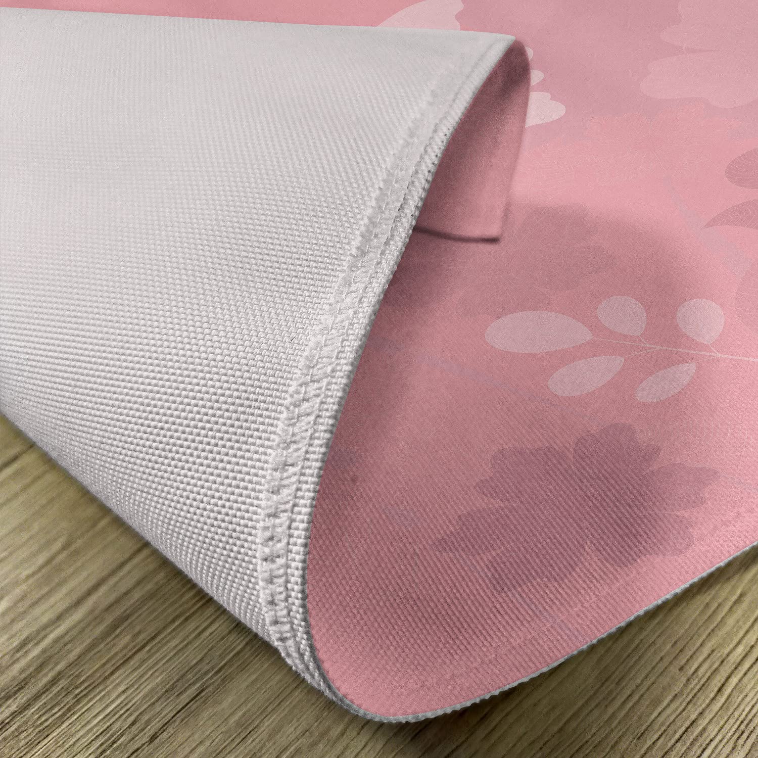 Ambesonne Rose Placemats Set of 4 - Floral Butterfly Design Washable Fabric Table Mats for Dining Room & Kitchen Decor - Spring Nature Theme Home Decor - Perfect for Dinner Parties, Holiday Gatherings & Everyday Use