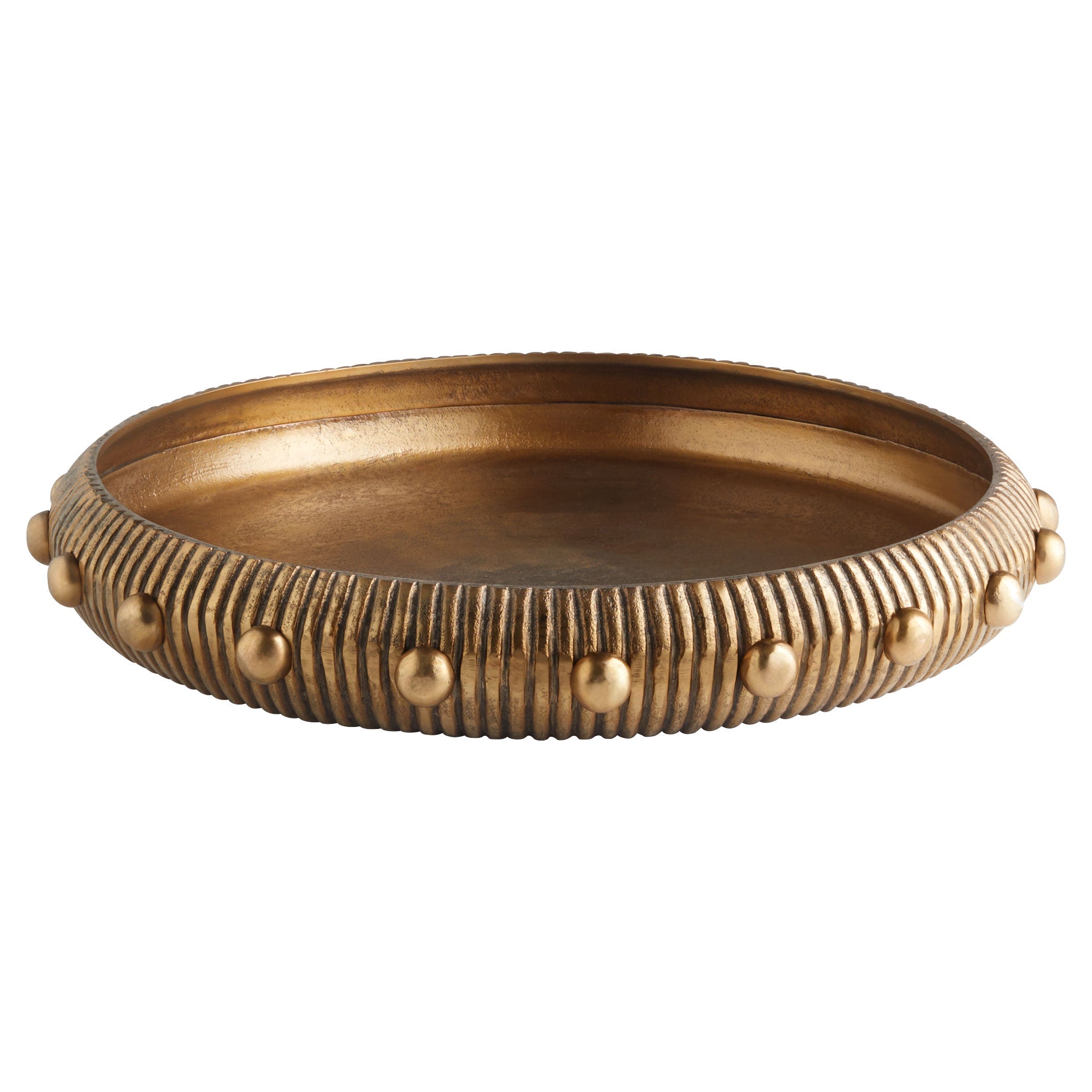 Cyan Design 11698 Large Antique Brass Batten Tray - Elegant Serving Tray for Dining, Kitchen, or Home Decor - Perfect for Entertaining, Parties, and Display