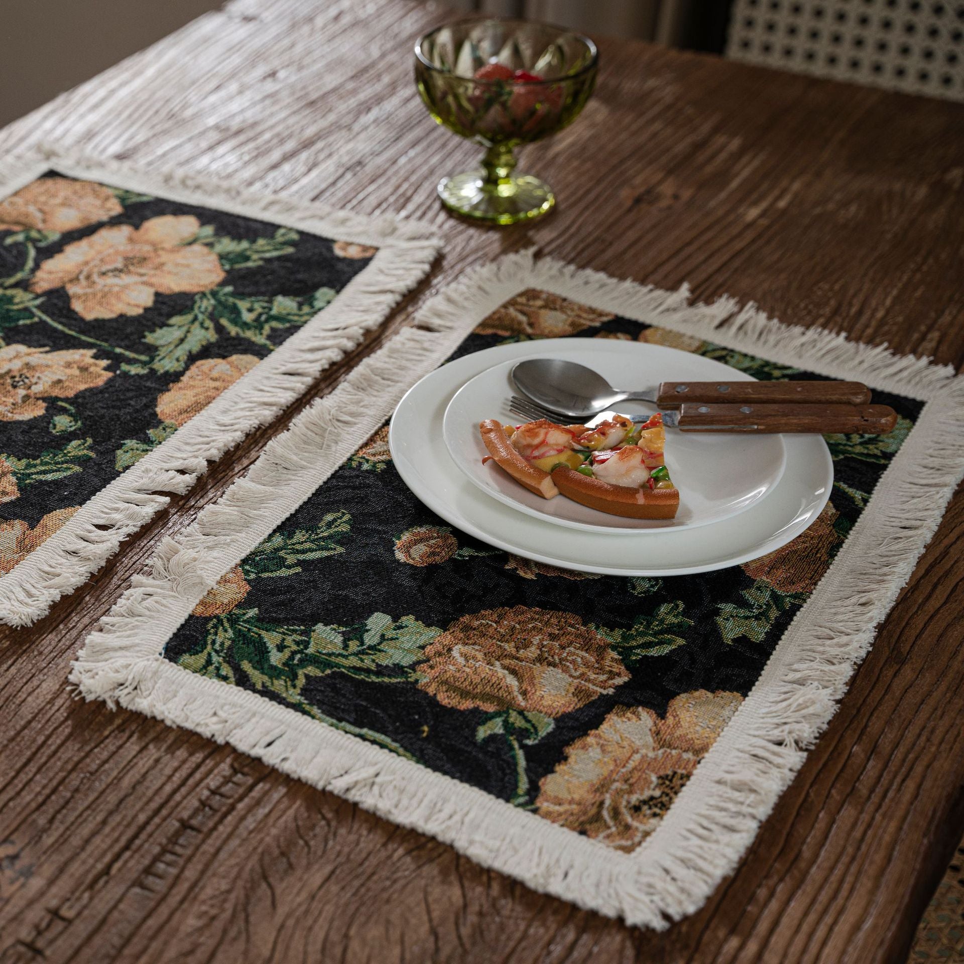 Madalyn Floral Print Table Runner - Elegant Dining Decor for Weddings, Parties & Home Decor | Washable Fabric Tablecloth for Dining Room & Kitchen