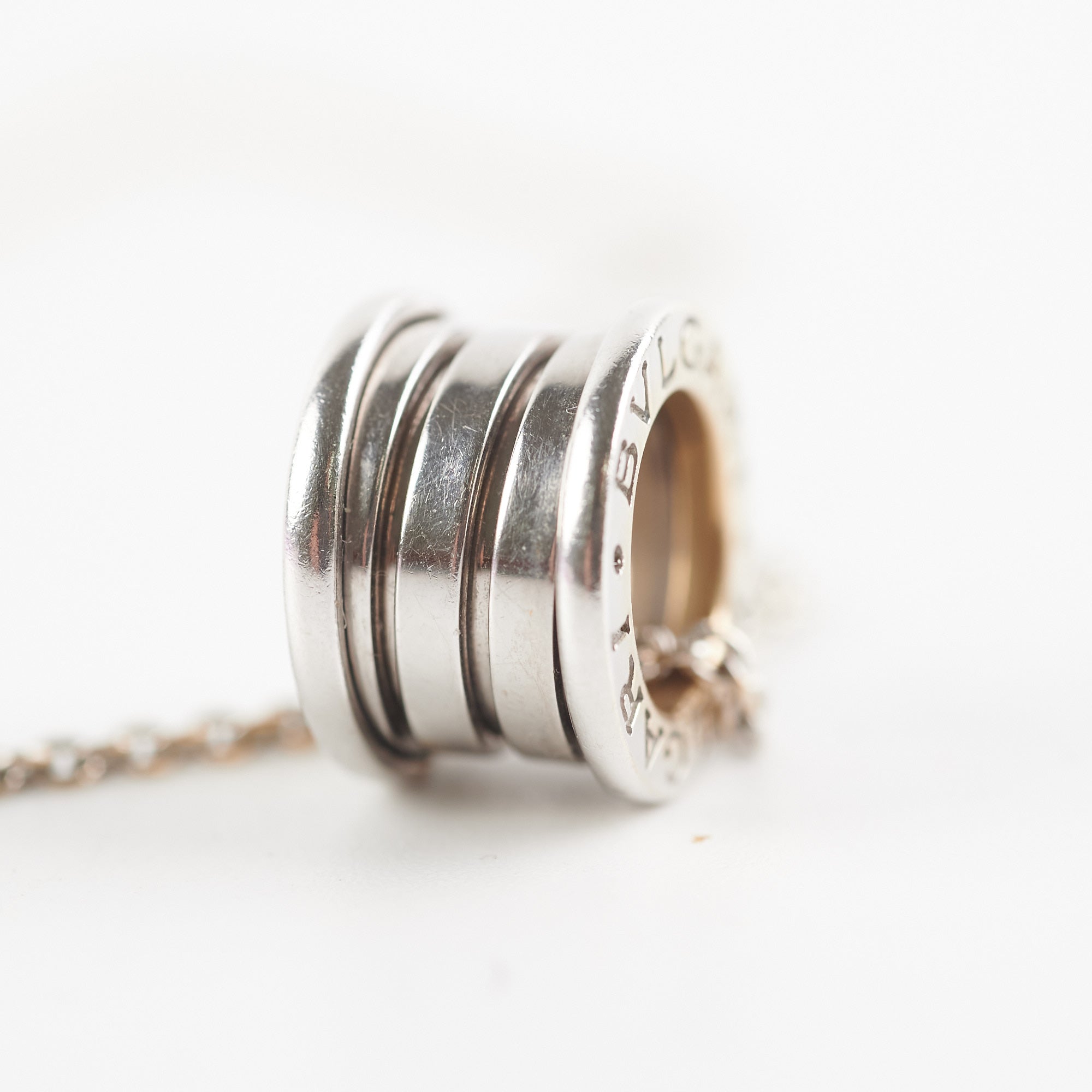 Bvlgari B Zero1 Necklace in 18K White Gold - Luxury Italian Jewelry for Women, Perfect for Weddings & Special Occasions