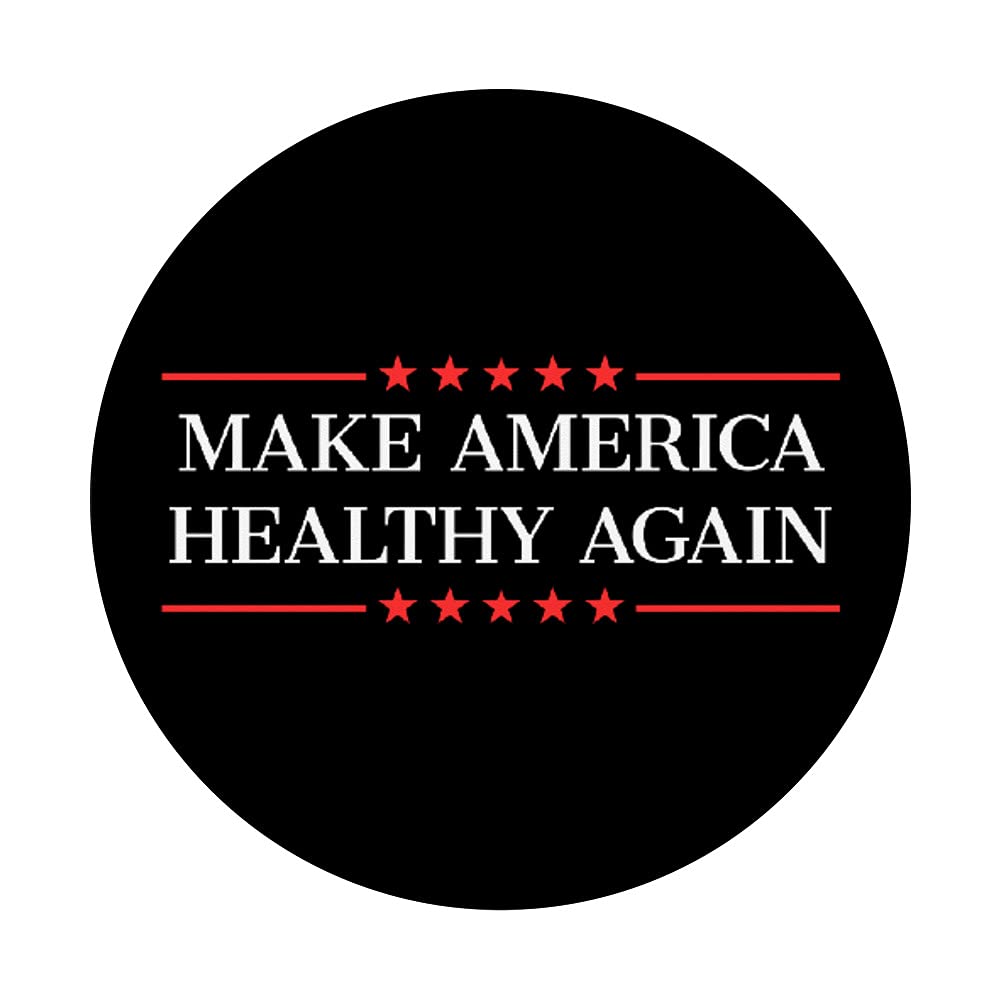 Make America Healthy Again PopSockets Swappable PopGrip - Phone Grip Stand for iPhone & Samsung - Perfect for Workouts, Travel & Daily Use