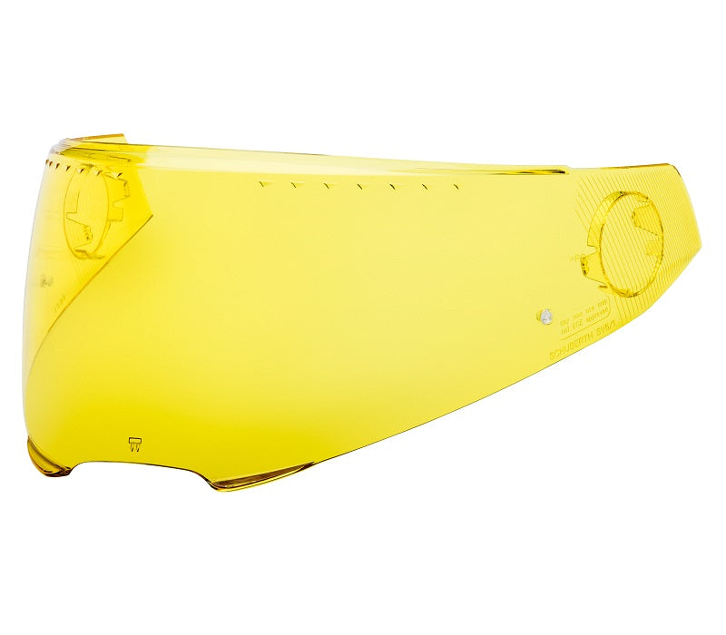 Schuberth C4 Pro Motorcycle Helmet Faceshield - High Visibility Yellow for Enhanced Safety | Perfect for Night Riding & Low Light Conditions