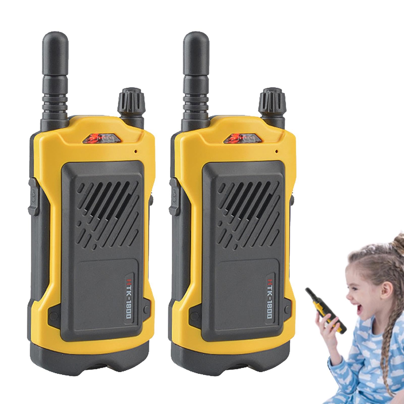 2-Way Walkie Talkies for Kids - 2 Pack Outdoor Toy Radios for Boys & Girls Ages 3-12 - Perfect for Hiking, Camping, and Backyard Adventures