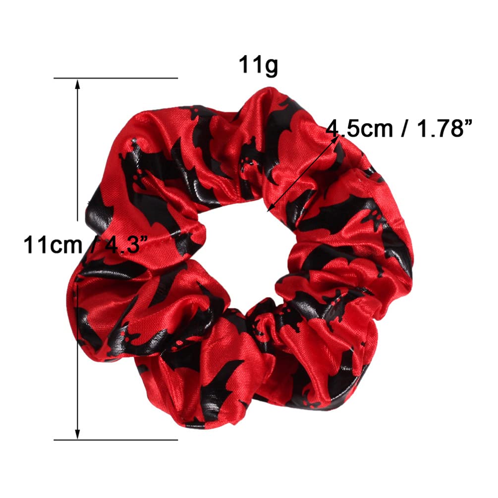Lurrose 5-Pack Halloween Hair Scrunchies - Elastic Hair Ties for Women & Girls - Soft Ponytail Holders for Costumes, Parties & Everyday Use
