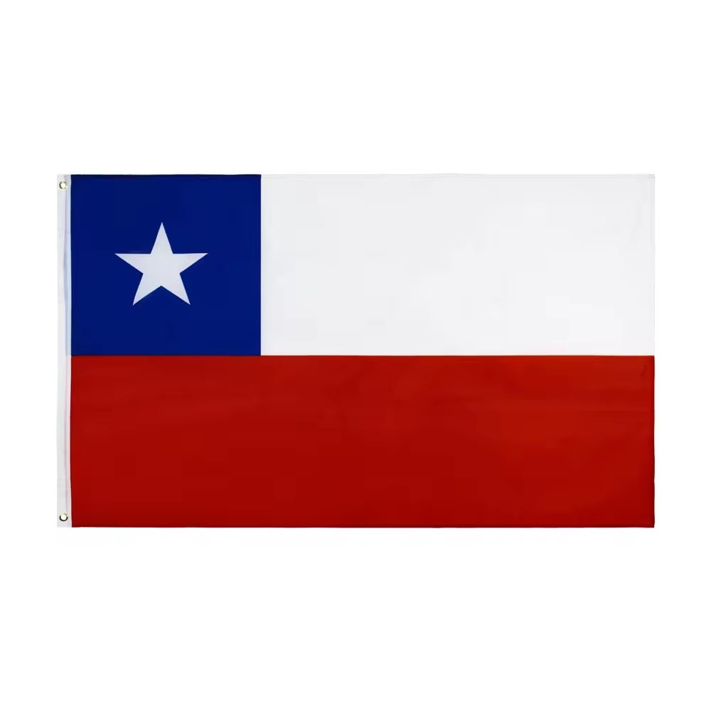 Chile Flag 90x150cm - Premium Polyester Fabric, Vibrant Colors - Perfect for Sporting Events, National Holidays & Home Decor