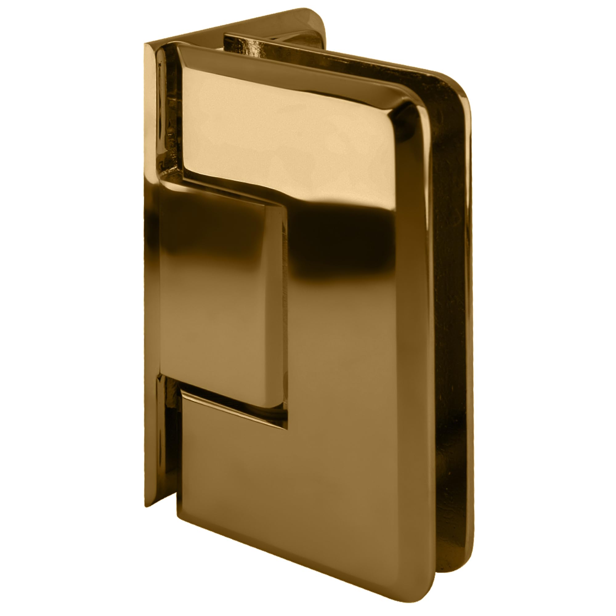 CRL 044 Series Gold Plated Wall Mount Offset Back Plate Hinge - Premium Bathroom & Cabinet Hardware for Doors - Perfect for Modern Home & Office Decor