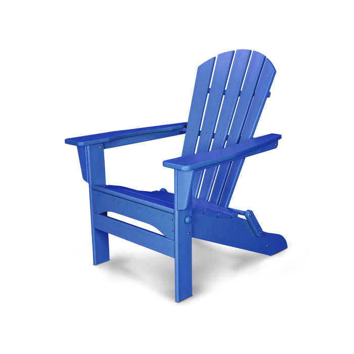 POLYWOOD Palm Coast Folding Adirondack Chair - Outdoor Patio Furniture, Weather-Resistant & Durable - Perfect for Poolside, Beach, Deck, and Garden Relaxation