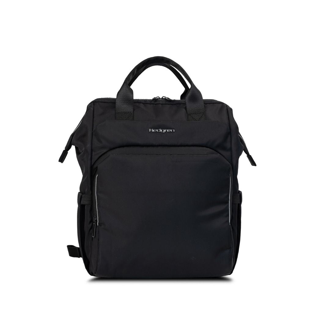 Hedgren Cherub Baby Backpack with Changing Mat - Black | Waterproof Diaper Bag for Travel, Daycare & Outdoor Adventures | Perfect for Parents & Caregivers