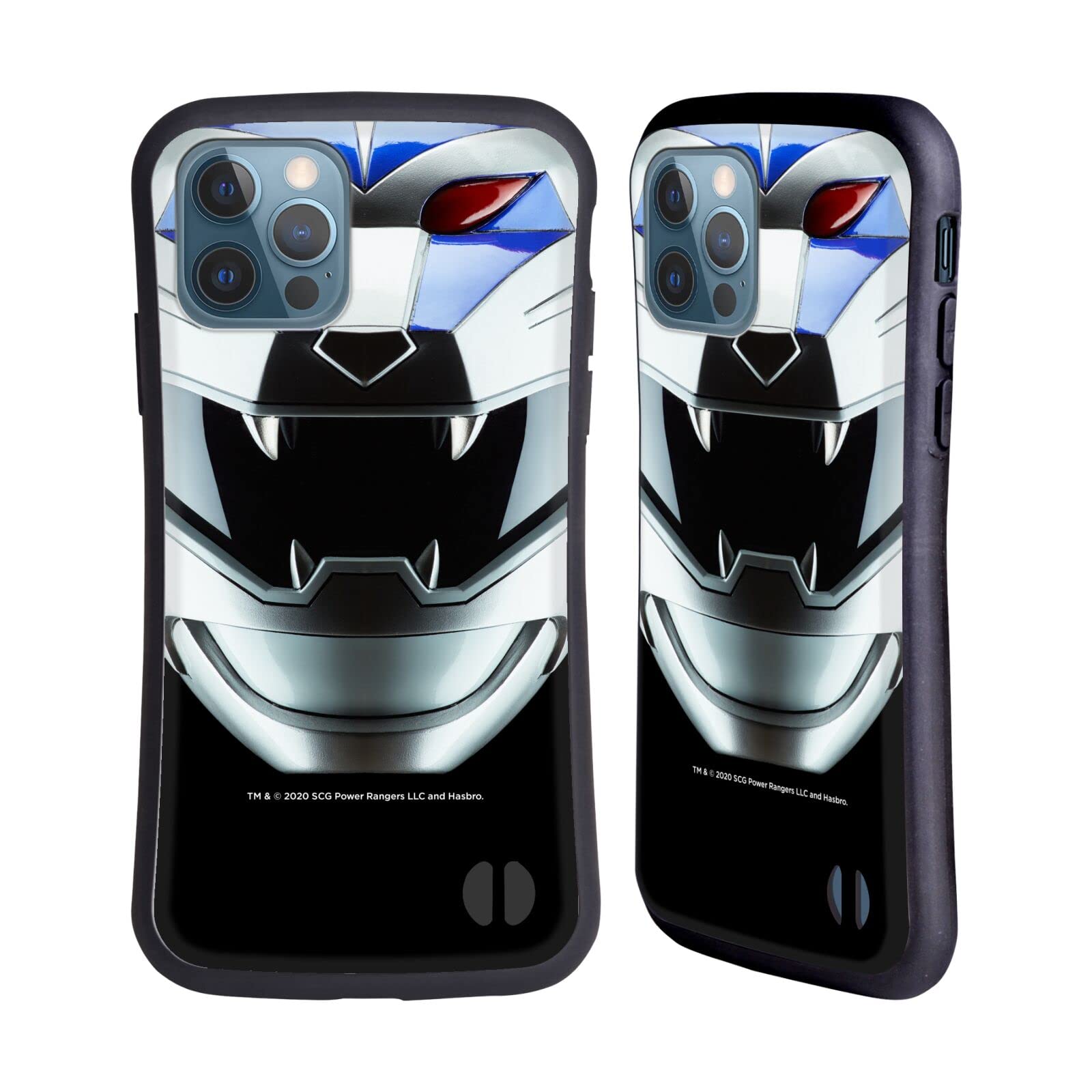 Officially Licensed Power Rangers Lunar Wolf Wild Force Helmet Hybrid Case for iPhone 12/12 Pro - Durable Protective Phone Cover - Perfect for Cosplay, Collectors & Superhero Fans
