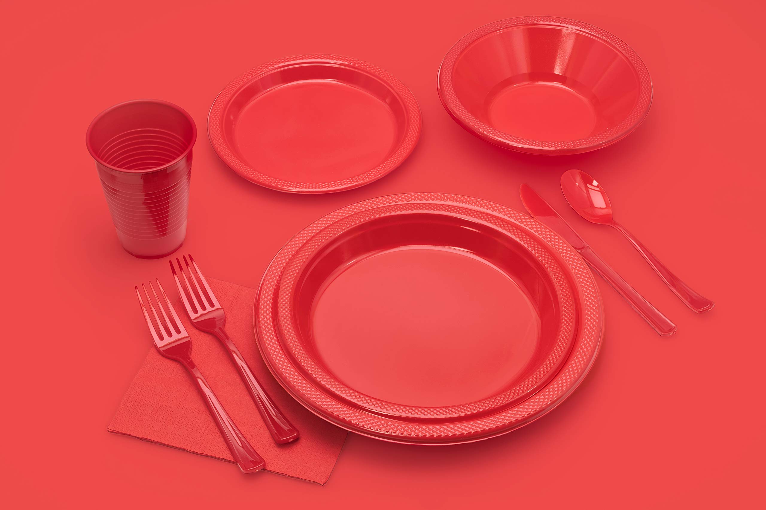 Red Plastic Tablecloth 54x108 Inch - Party & Event Decor