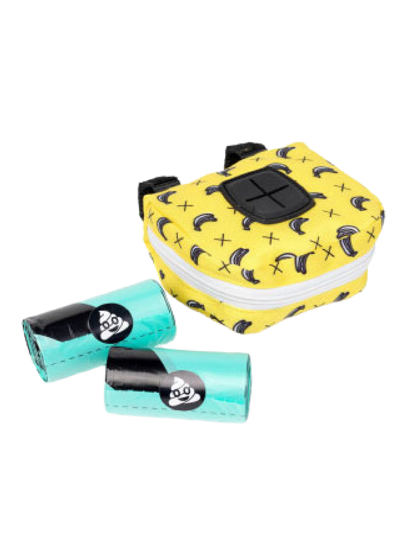 Fuzzyard Monkey Mania Poop Bag Dispenser with Refill Rolls - Dog Waste Bags for Walking, Hiking, and Park Cleanup
