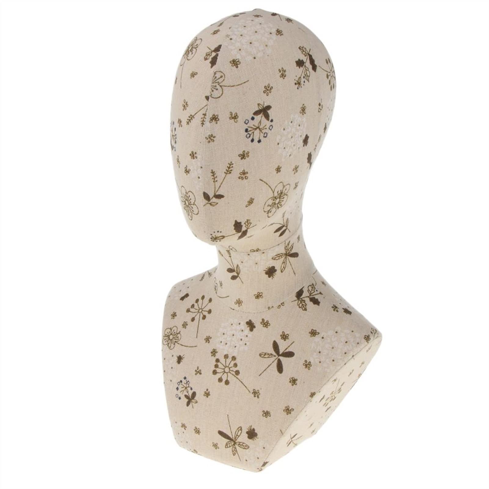 Professional Canvas Wig Holder Block Head - Mannequin Bust for Wig Making, Styling, Display & Jewelry Storage | Perfect for Salon, Cosplay & Home Use