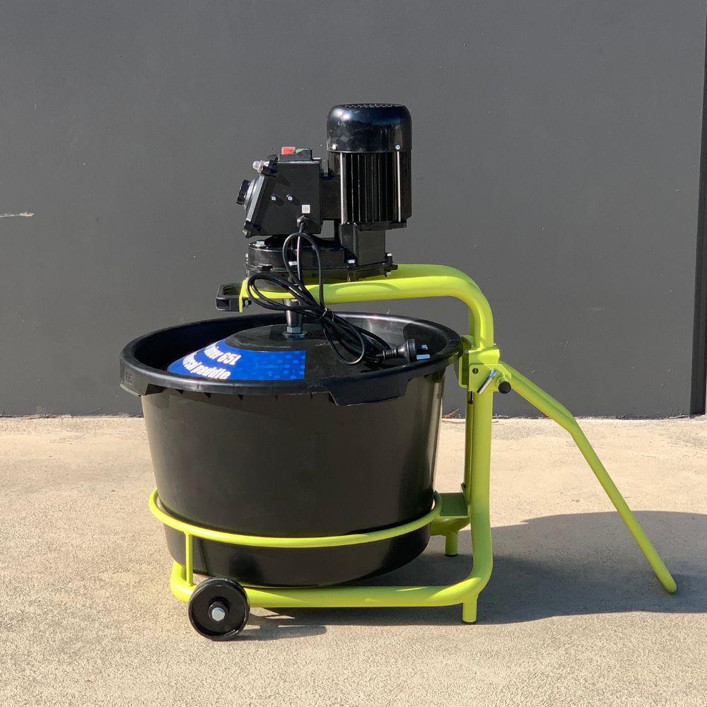 65L Drum Rotary Mixer - Heavy Duty Industrial Concrete & Mortar Mixer for Construction Sites & DIY Projects - BM677 Model