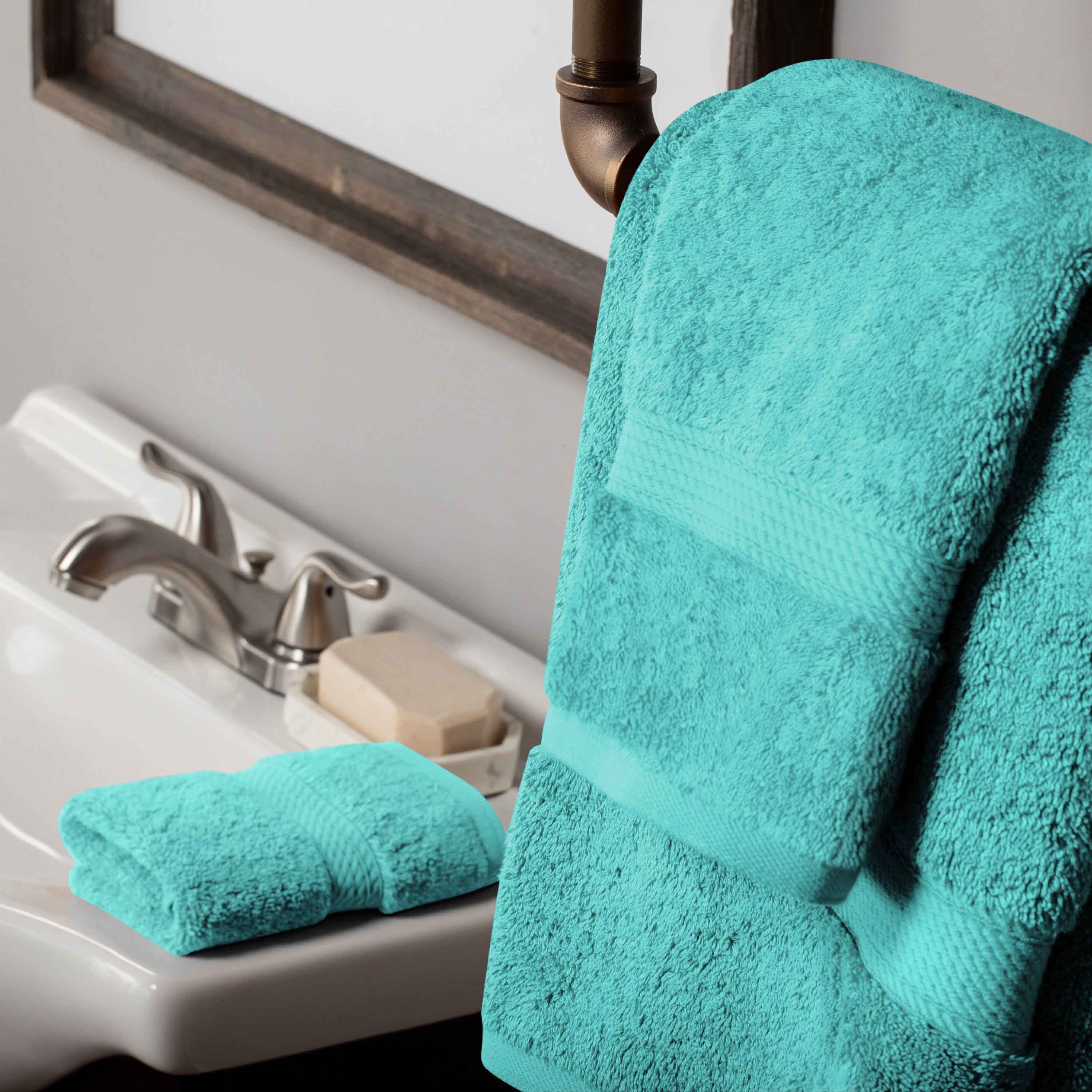 Premium 6-Piece Egyptian Cotton Towel Set - Ultra Soft, Heavyweight & Luxurious Bath Towels for Spa, Hotel & Home Use