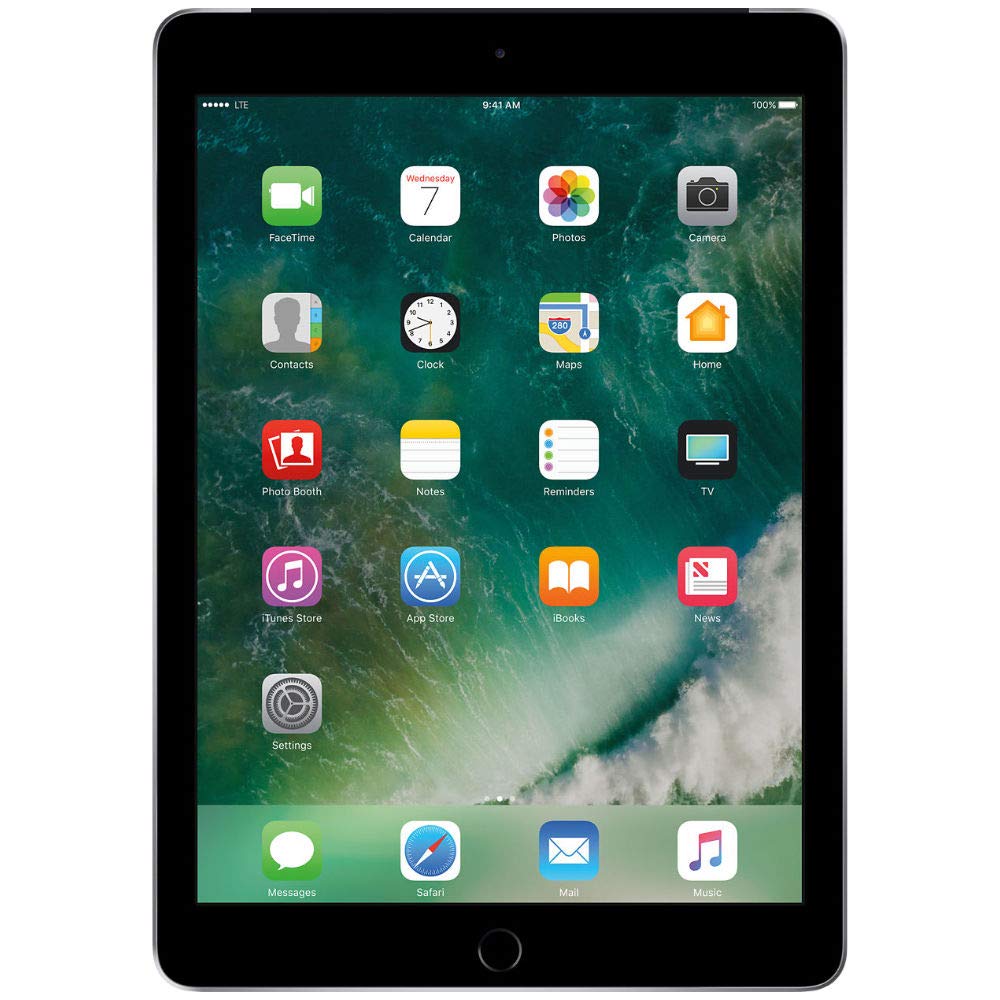 2017 Apple iPad 9.7-inch WiFi + Cellular 32GB Space Gray (Renewed) - Perfect for Work, School & Travel | Fast Performance & Portable Design