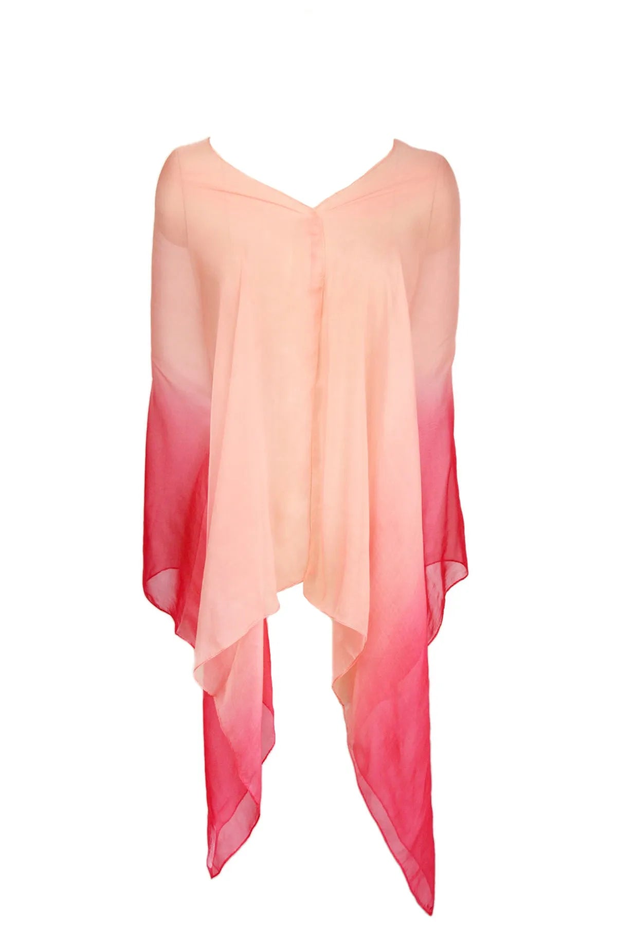 Elegant Ombre Silk Scarf for Women - Lightweight Fashion Accessory for Office, Wedding & Special Occasions