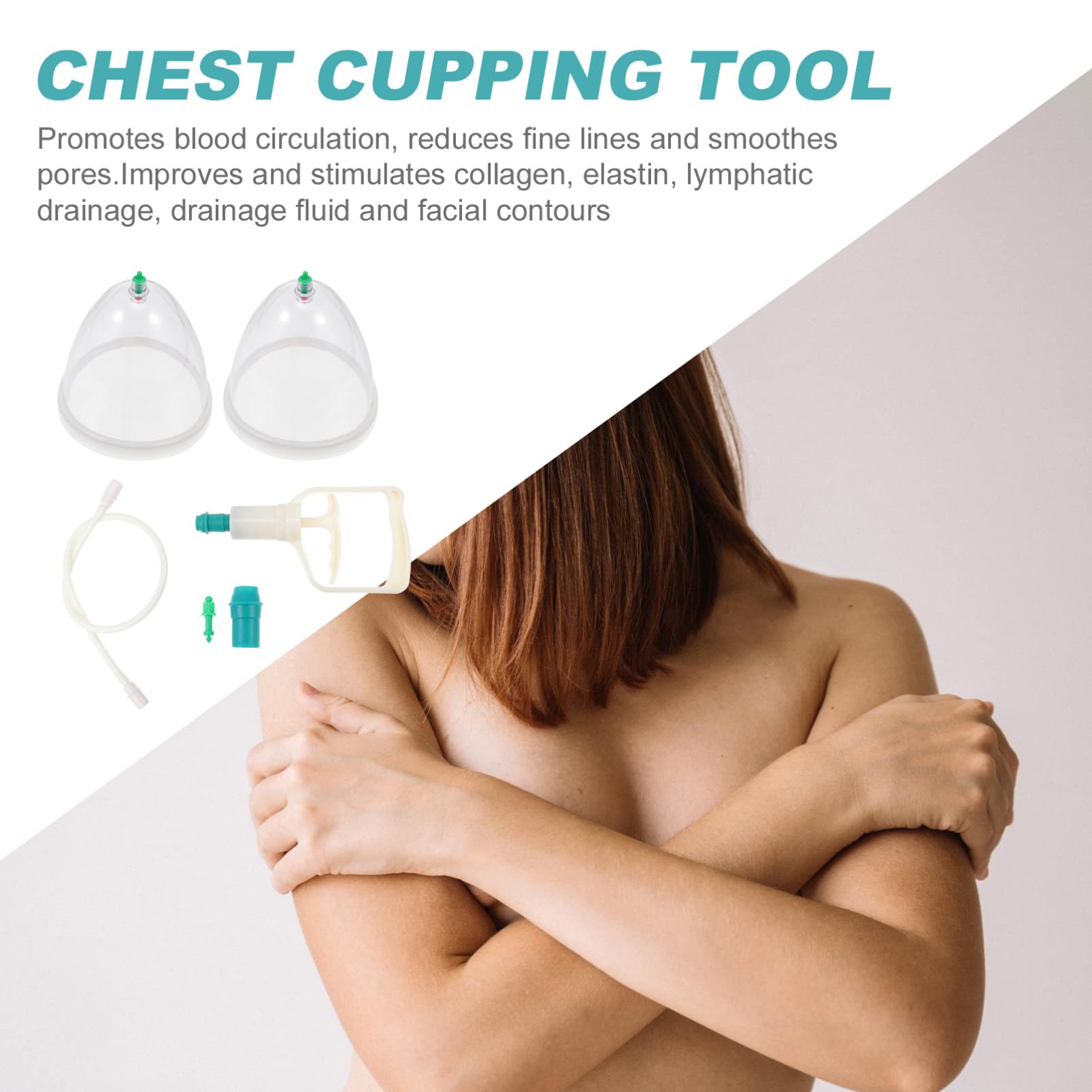 Professional Chinese Cupping Massage Therapy Set - Acupoint & Breast Vacuum Cups for Body Relaxation & Acupressure Treatment | Pain Relief, Muscle Recovery & Spa Relaxation at Home
