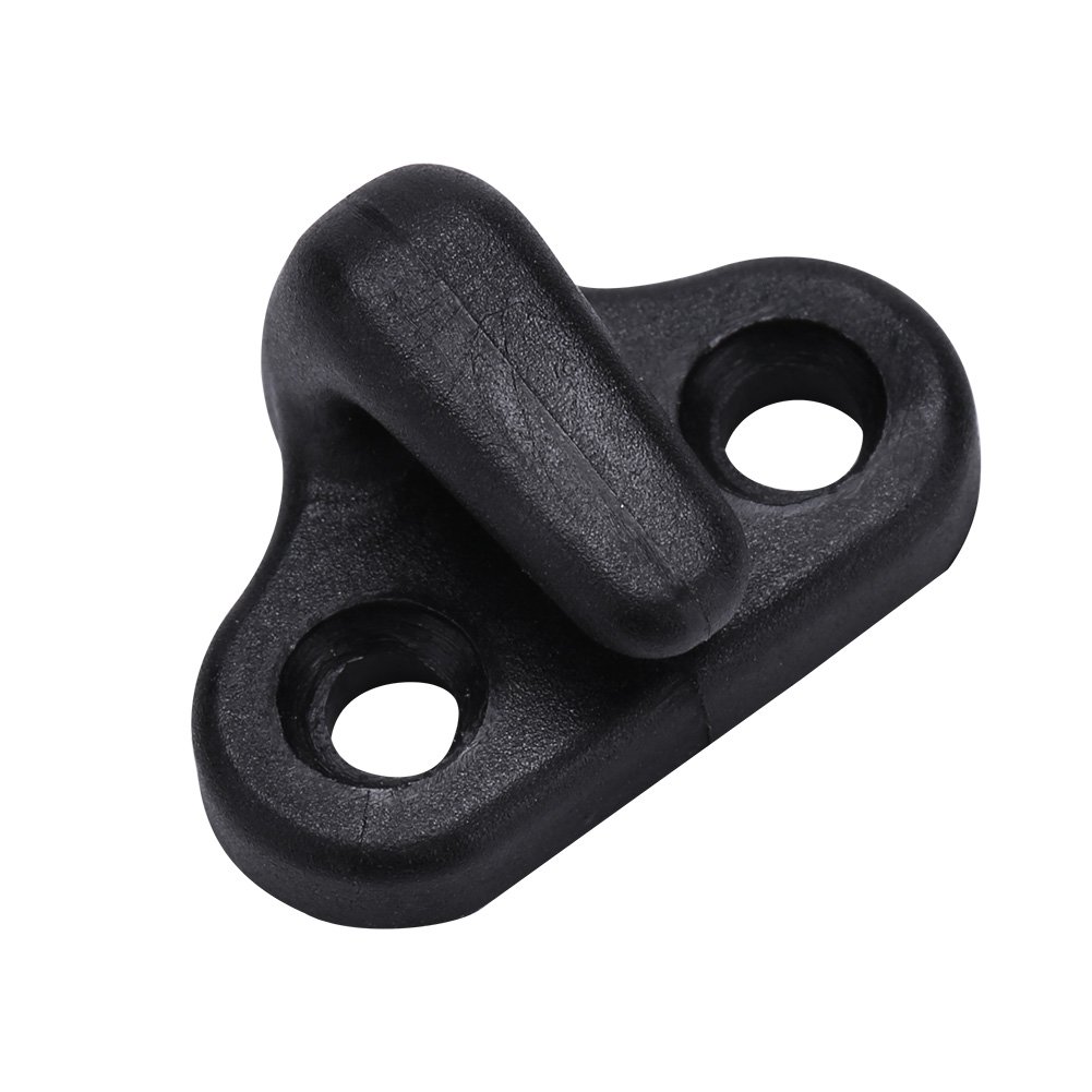 **VGEBY 4Pcs Kayak Lashing Hooks with Bungee Cord & 8 Flat-Head Screws - Heavy Duty Double Hole Hooks for Kayak, Canoe, Paddle Board Accessories - Perfect for Securing Gear on Water Adventures**