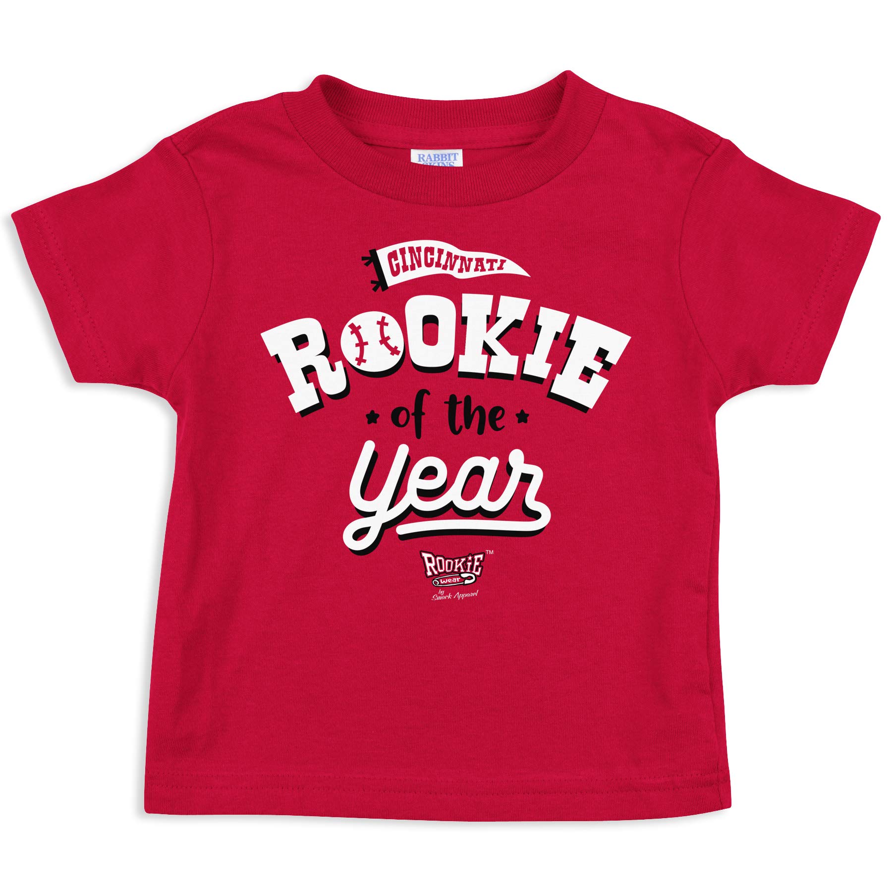 Cincinnati Reds Baseball Fan Onesie & Toddler Tee - Rookie of The Year Design (NB-7T) - Perfect for Game Day, Baby Showers & Team Spirit Outfits