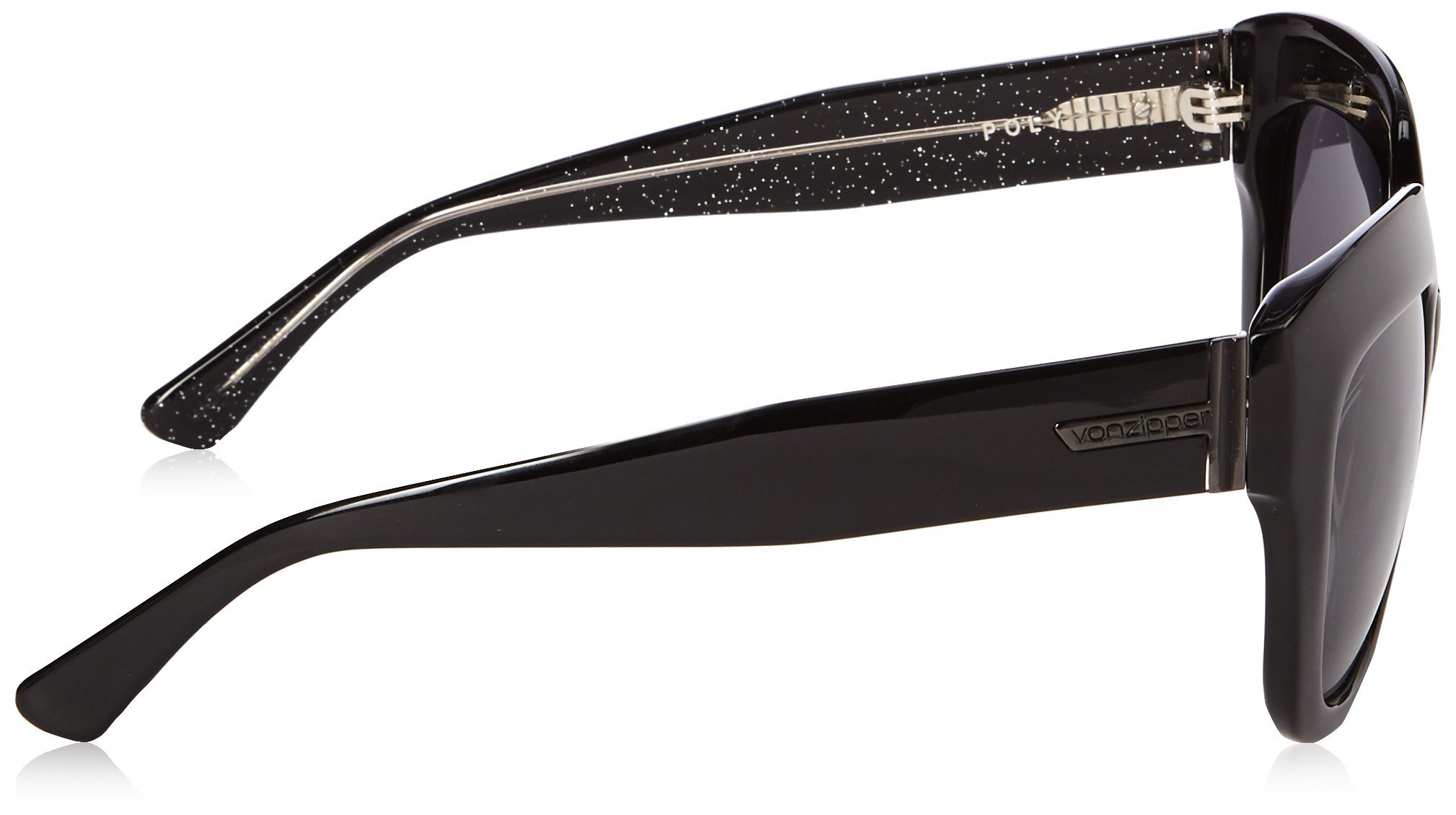 VonZipper Women's Poly Cateye Sunglasses - UV Protection Fashion Shades for Women, Retro Cat Eye Glasses for Driving, Beach & Outdoor Activities