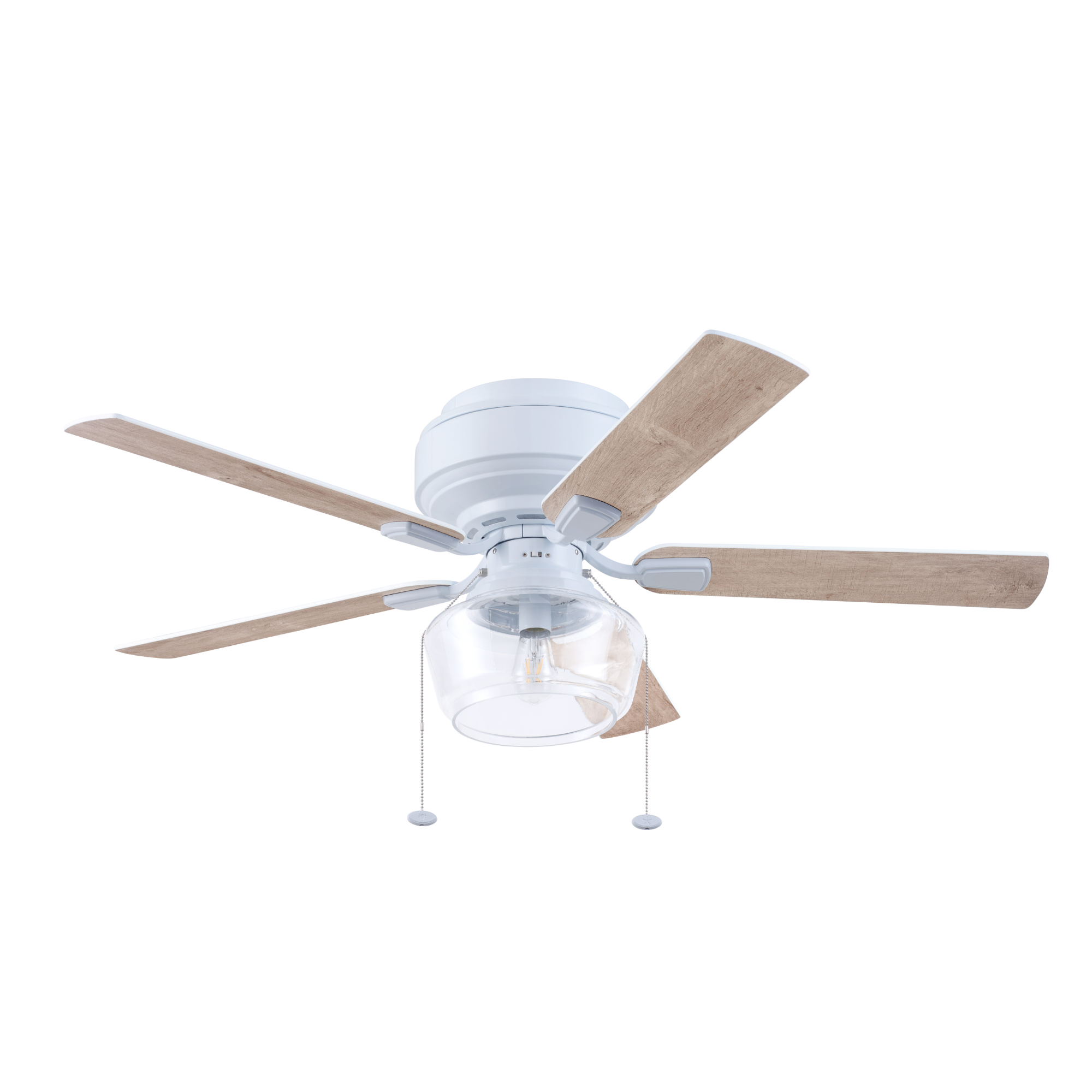 52 Inch White MaCenna Ceiling Fan with Pull Chain & Quick Attach™ - Perfect for Living Room, Bedroom, and Office Spaces
