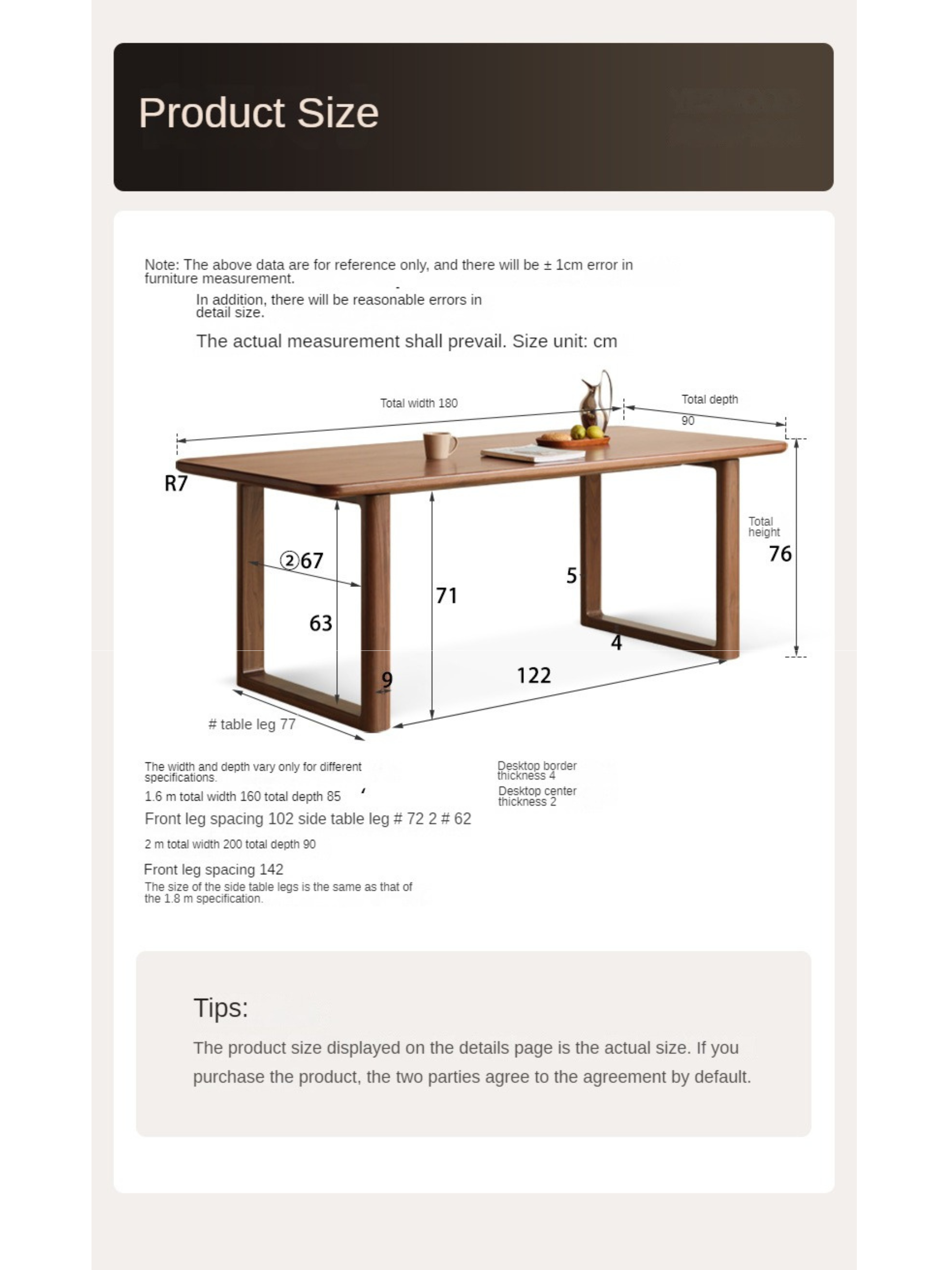 Solid Oak, Ash & Black Walnut Large Dining Table - Rustic Farmhouse Style Wooden Dining Room Table for Family Gatherings & Dinner Parties
