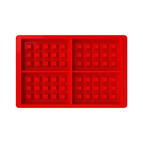 Nonstick Silicone Waffle Mold for Kids - Fun Cake & Chocolate Baking Molds - Easy to Use Kitchen Bakeware for Homemade Waffles, Desserts & Party Treats