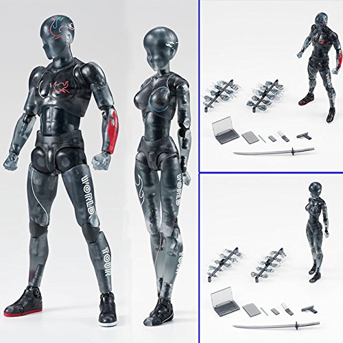 iGREATWALL Black Action Figure Mannequin - 18