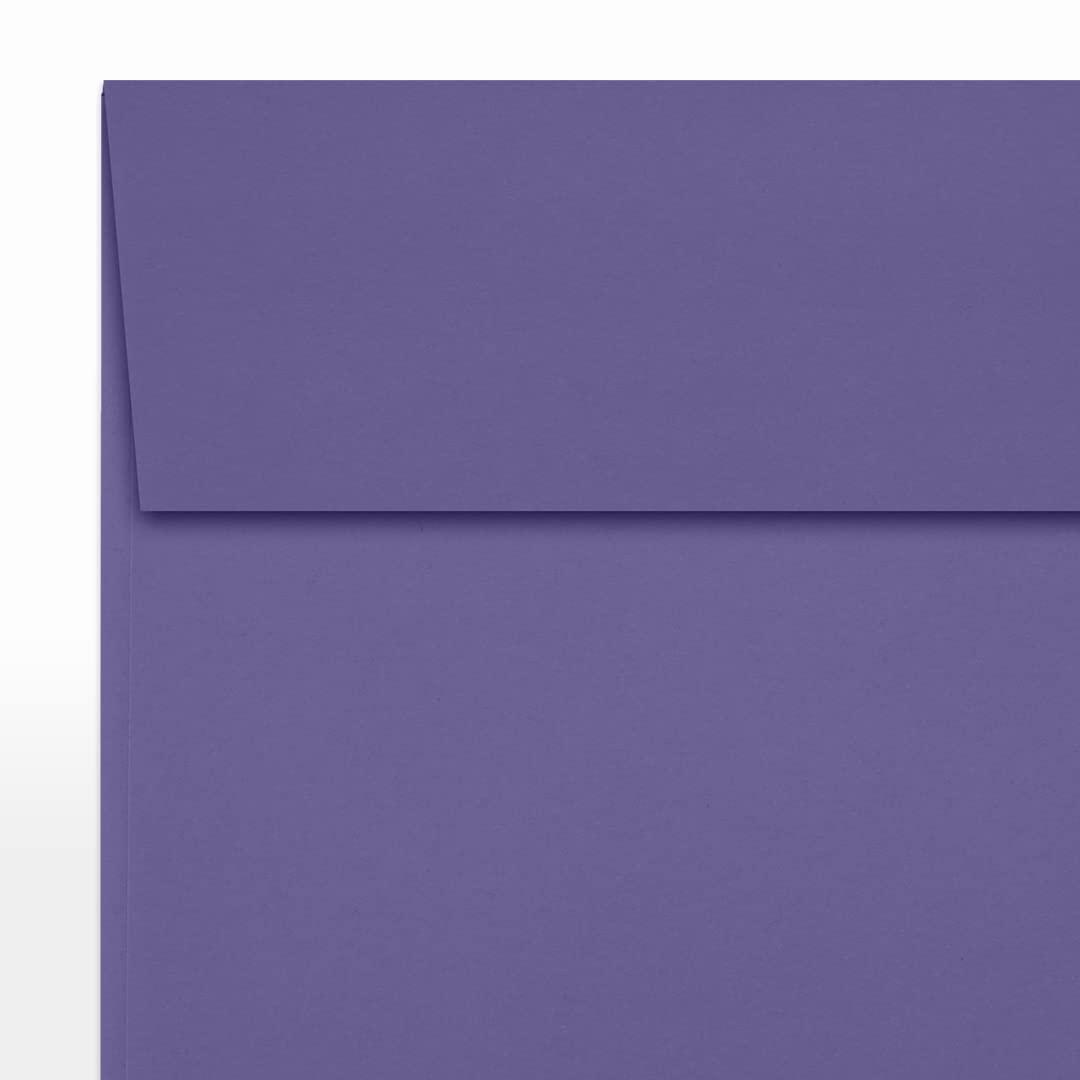 Premium LUXPaper Square Invitation Envelopes 5x5 Inches - Wisteria Purple 80lb Text Weight (Pack of 500) - Self-Seal Peel & Press Closure for Weddings, Parties, Greeting Cards and Special Events