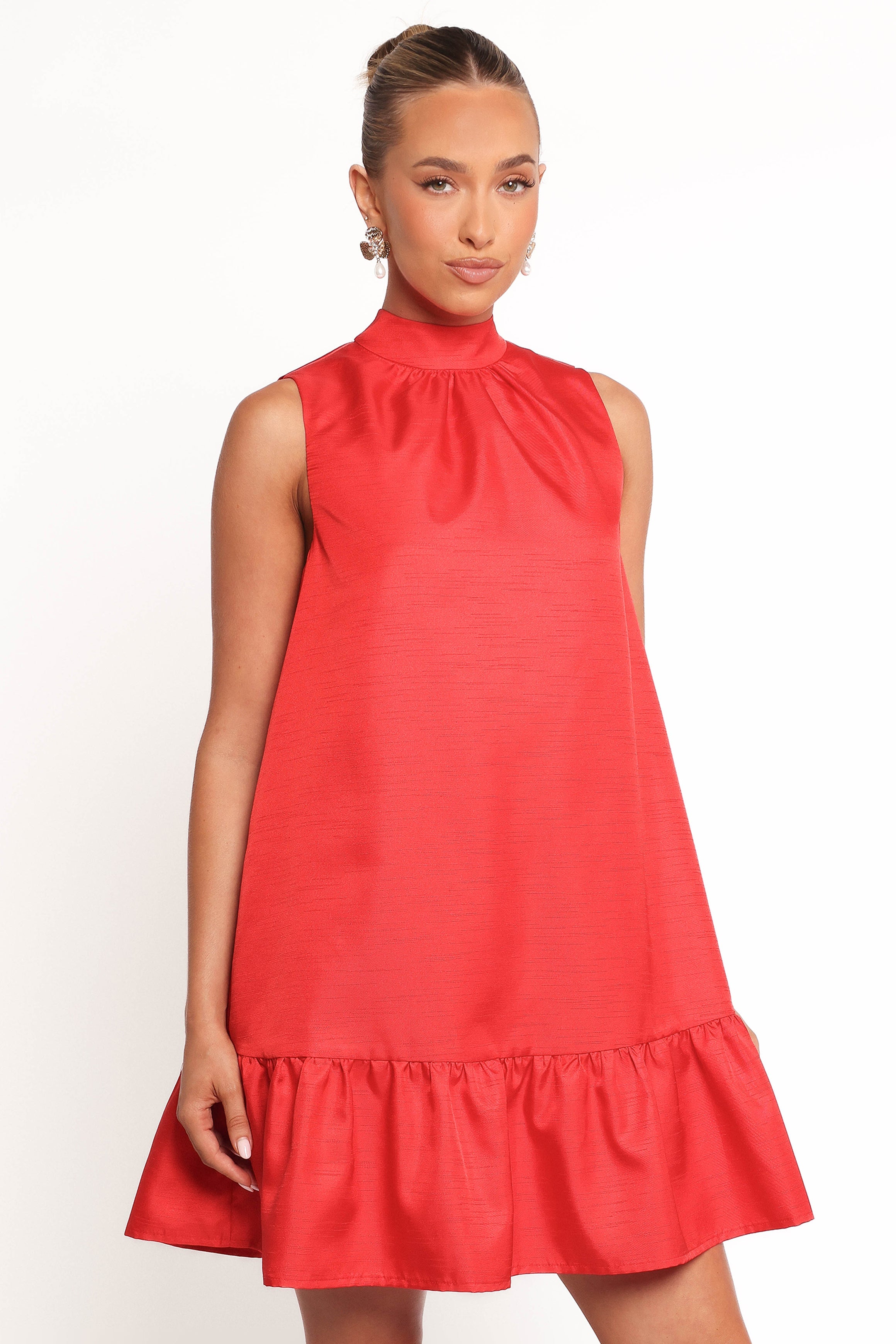 Darian Mini Dress for Women - Sexy Short Sleeve Bodycon Party Dress in Red | Perfect for Night Out, Club, Date Night & Special Occasions