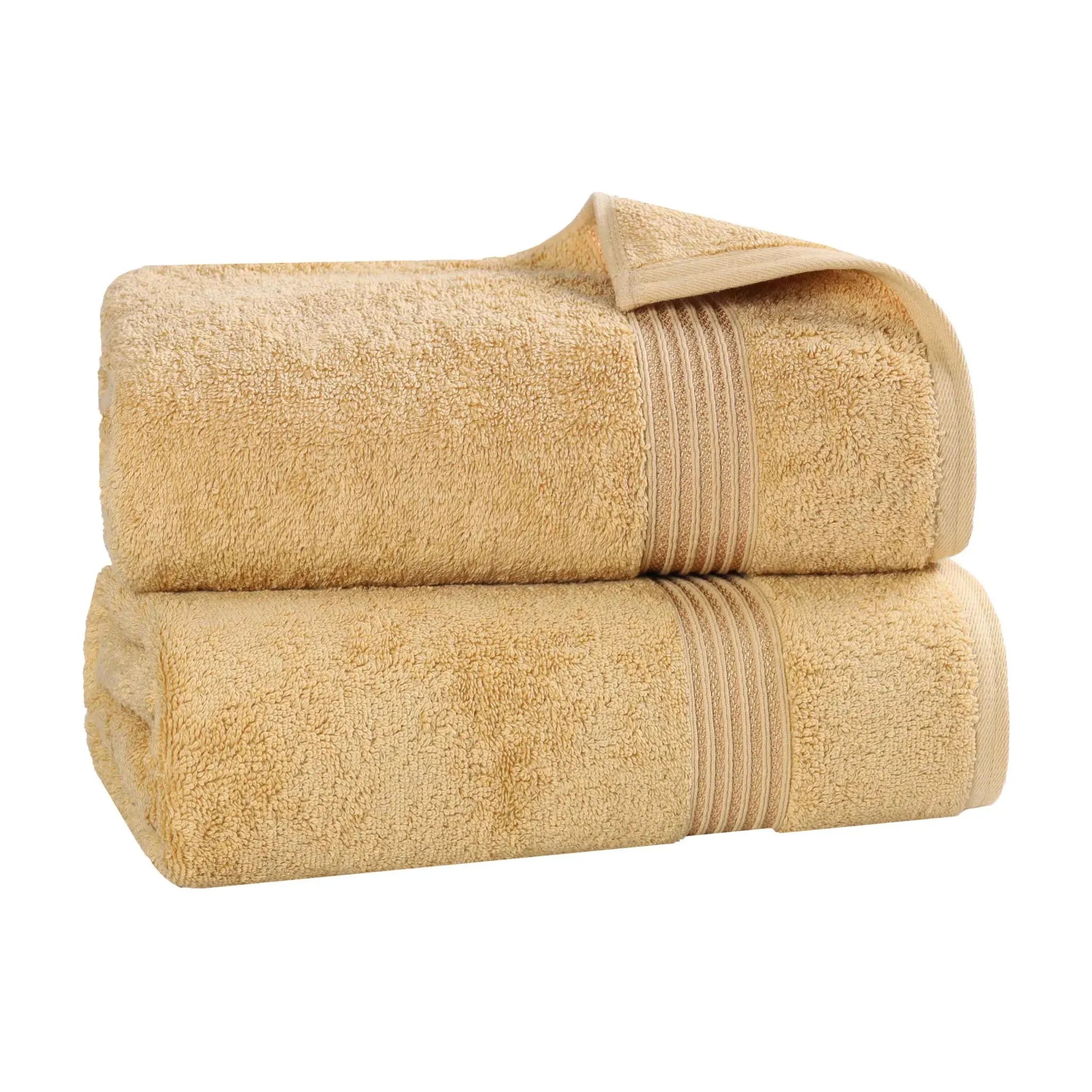 Premium Egyptian Cotton Bath Towel Set of 2 - Ultra Soft & Highly Absorbent Luxury Bath Sheets for Spa, Hotel & Home Use - 100% Heritage Cotton (White)