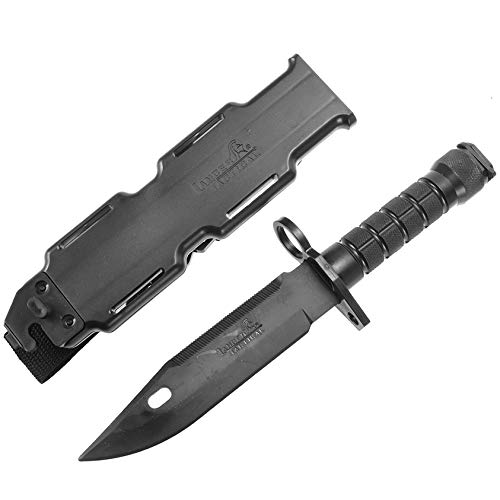 Lancer Tactical M9 Rubber Knife with Sheath - Airsoft Training & Martial Arts for Combat Practice