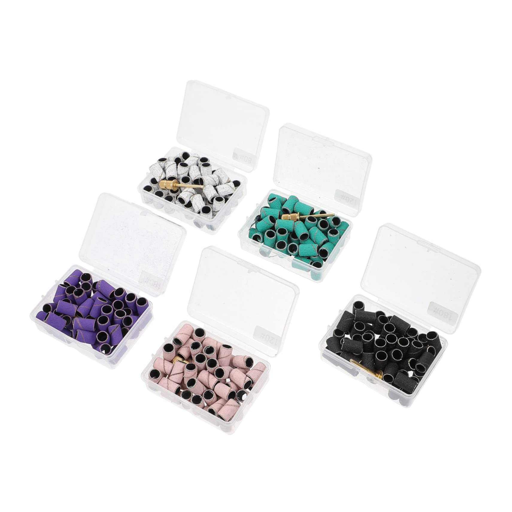FOMIYES 750pcs Nail Sanding Bands for Manicure - Professional Nail Polishing Circles, Nail Tech Accessories & Drill Sandpaper - Perfect for Nail Art, Salon Use & Home Manicure Kits