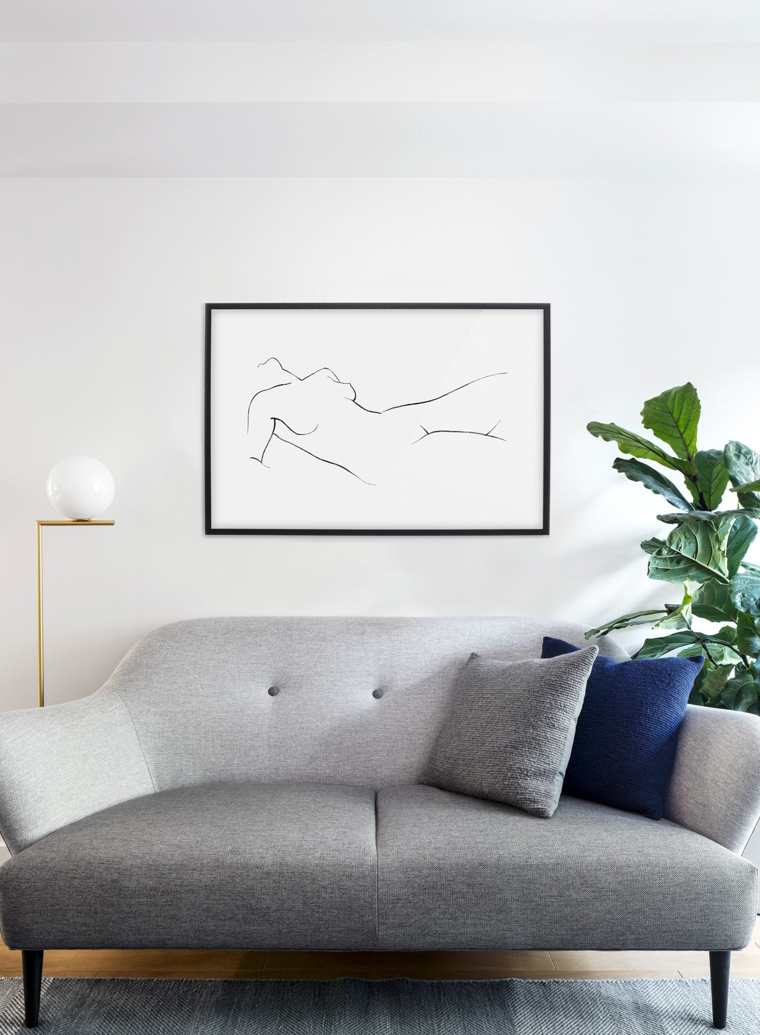 Nude Landscape Art Print - High Quality Wall Decor for Living Room, Bedroom & Office | Modern Home & Office Aesthetic