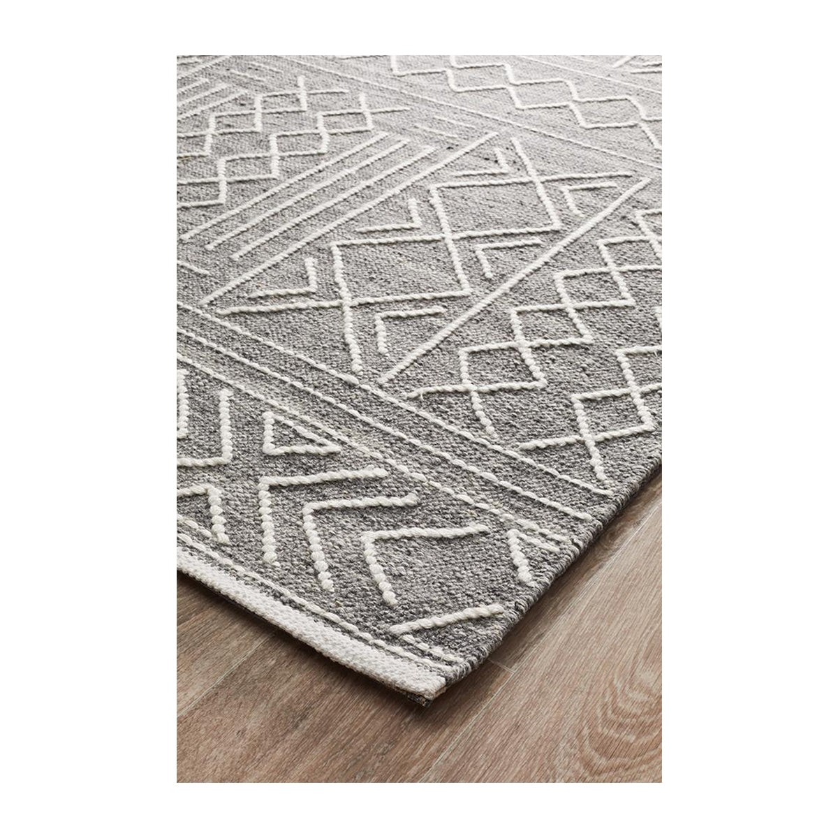 Premium Hudson 807 Soft Area Rug - Grey, 5x8 Feet, Non-Slip & Stain Resistant - Perfect for Living Room, Bedroom, or Office Decor