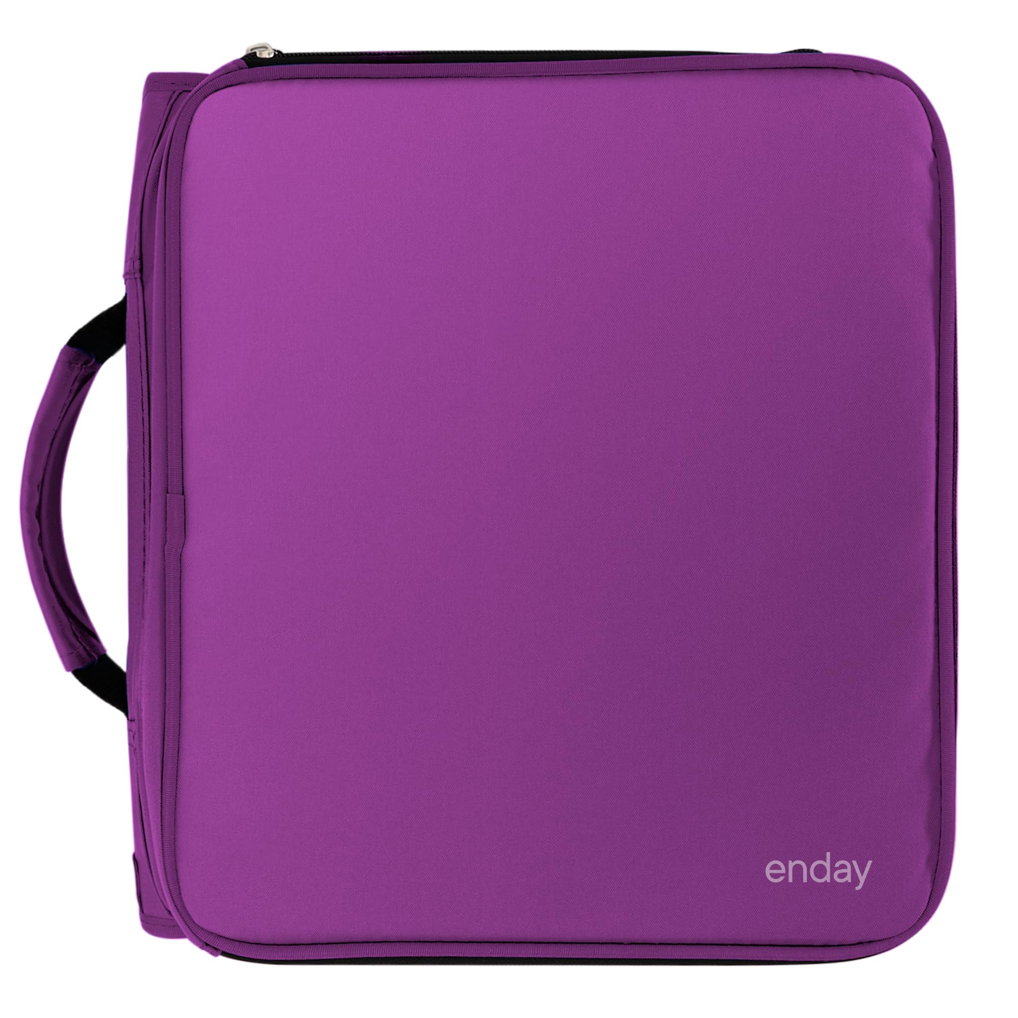 Enday 2 Inch Zipper Binder - 880 Sheet Capacity, 5 Pockets, Expanding File Folder with Durable Handle, School & Office Organizer in Purple - Perfect for Students, Teachers & Professionals to Organize Documents, Notes & Supplies