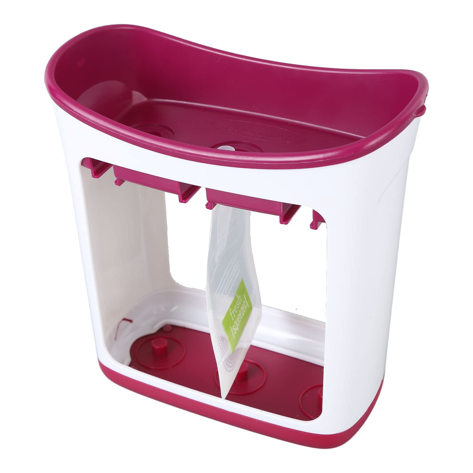 Fresh Squeezed Squeeze Station - Pouch Filling Station for Homemade Baby Food, Fruit Juice & Puree Maker with Storage Bags & Spoons | Perfect for Meal Prep, On-the-Go Snacks & Healthy Kids Lunch Ideas
