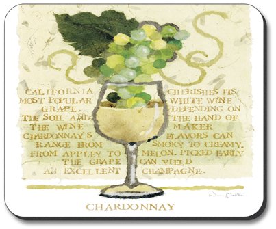 Artistic Chardonnay Fruit Design Mouse Pad - Non-Slip Gaming & Office Computer Accessory for Home & Work Desks
