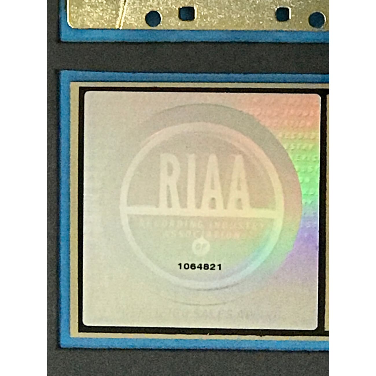 RIAA Gold Album Award Plaque - Certified Music Recognition for Artists & Bands | Perfect for Studio Displays, Office Decor & Music Awards Ceremonies