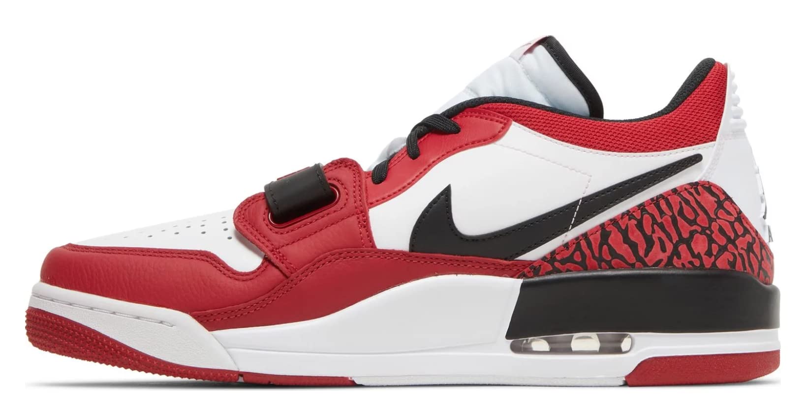 Nike Jordan Legacy 312 Men's Basketball Shoes - White/Black/Gym Red - Size 8 | High-Performance Sneakers for Basketball, Streetwear & Casual Wear